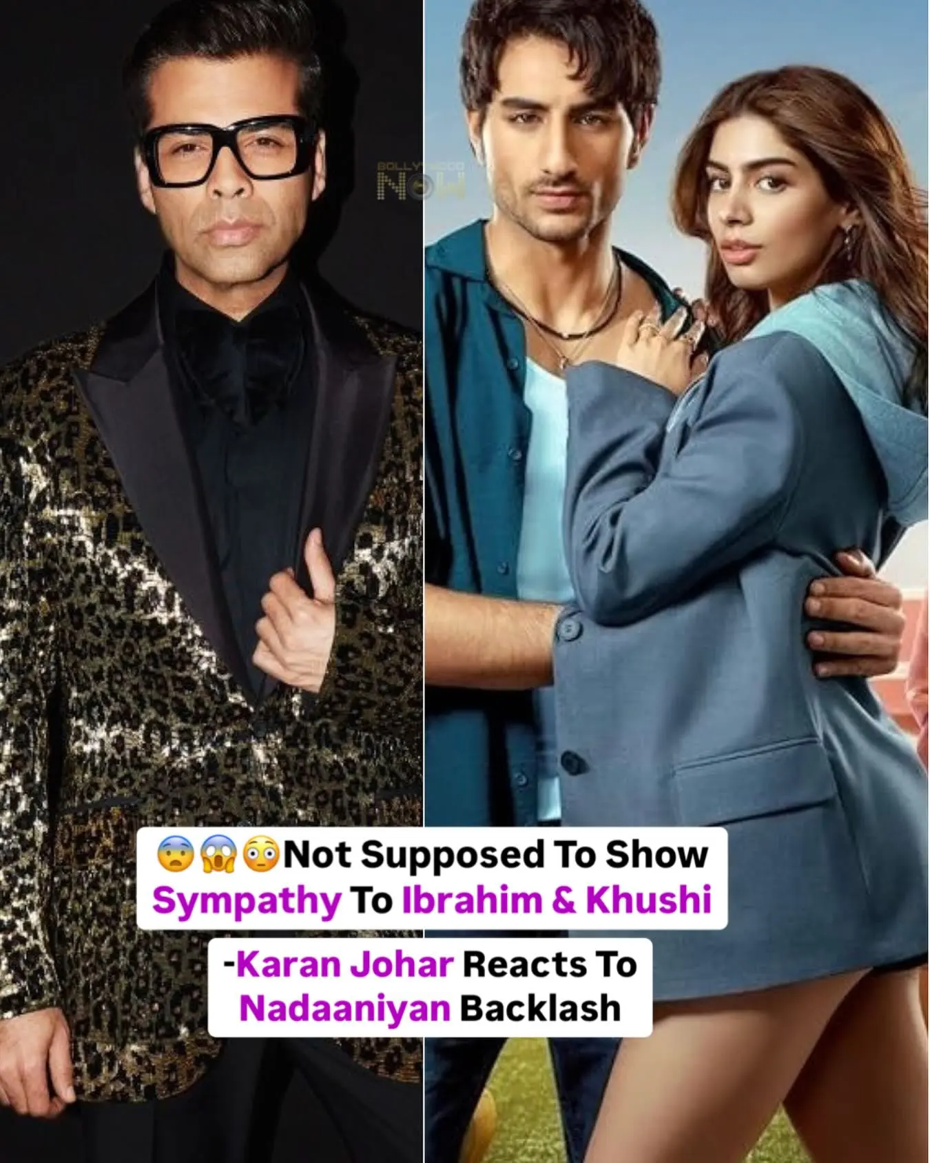 Karan Johar Breaks Silence Over Nadaaniyan Backlash Karan Johar clarifies that star kids must prove their talent amid criticism of nepotism!!