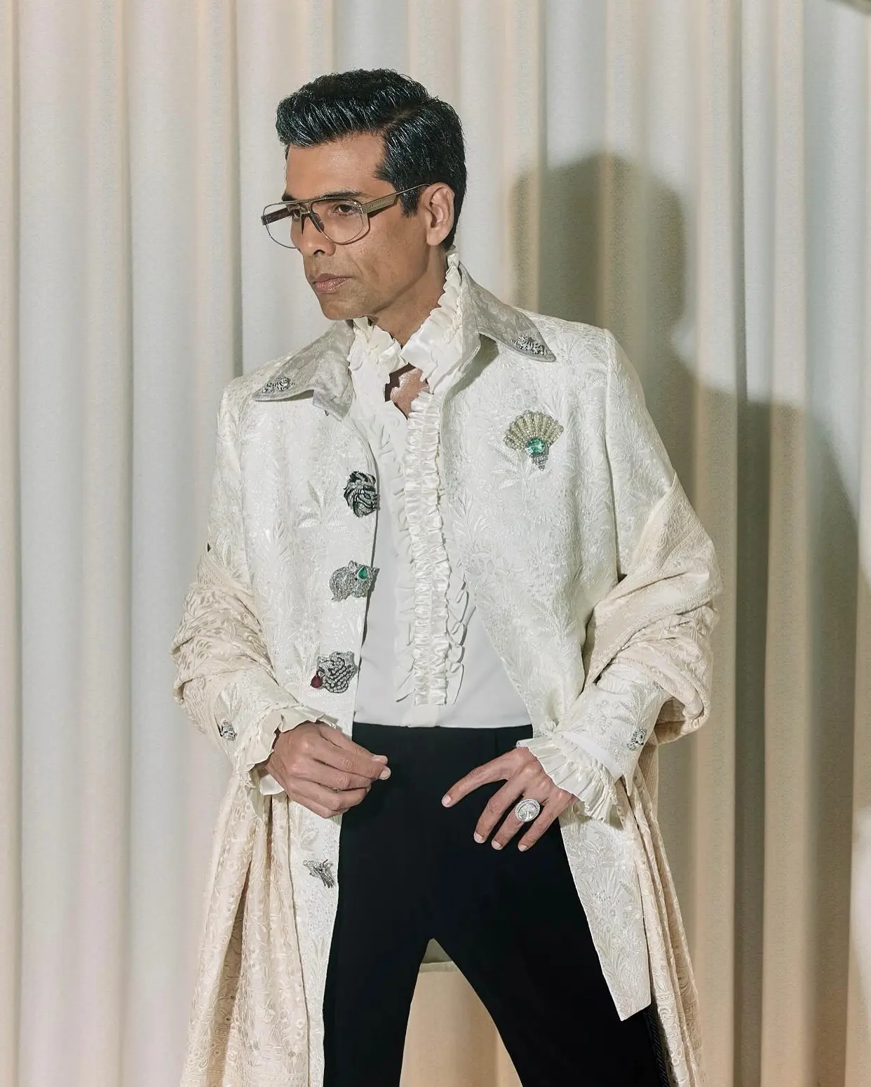 Karan Johar Stuns In Heritage Couture At Cannes