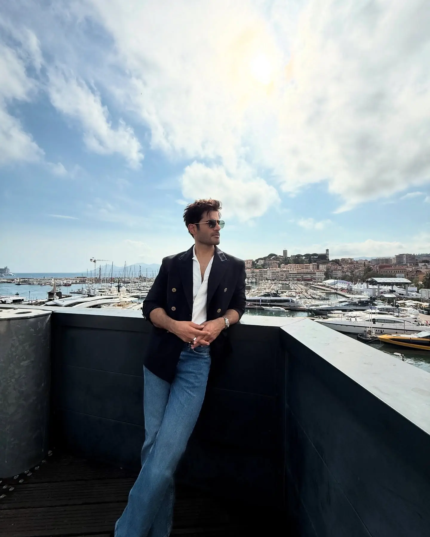 Karan Tacker Enjoys French Riviera Vibes Karan Tacker’s sun-kissed escape on the French Riviera captures chic moments at sea - VIB!