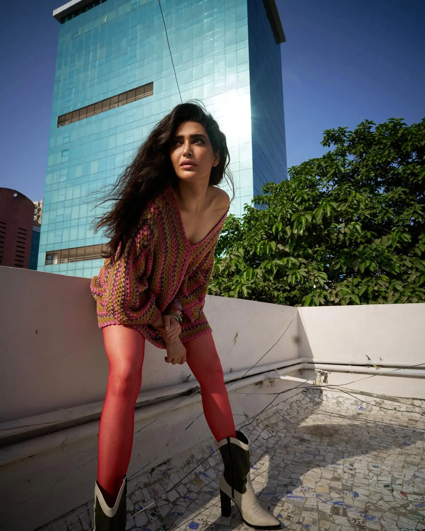 Karishma Tanna Stuns With Bold Red Alert Look