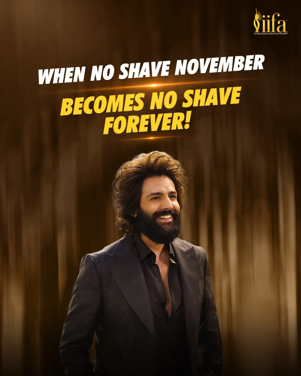 Kartik Stuns With Impeccable Bearded Look Kartik’s rugged beard steals the spotlight at IIFA, inspiring style enthusiasts worldwide!