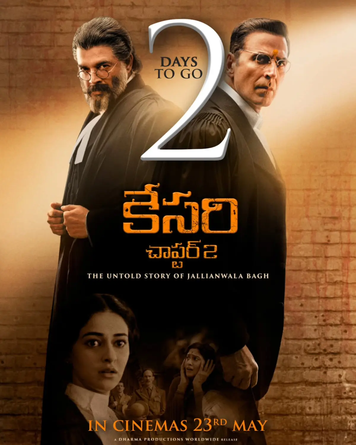 Kesari Chapter 2: Truth Roars in Telugu Cinemas Only two days left until the raw truth of #KesariChapter2 ignites Telugu screens May 23.!