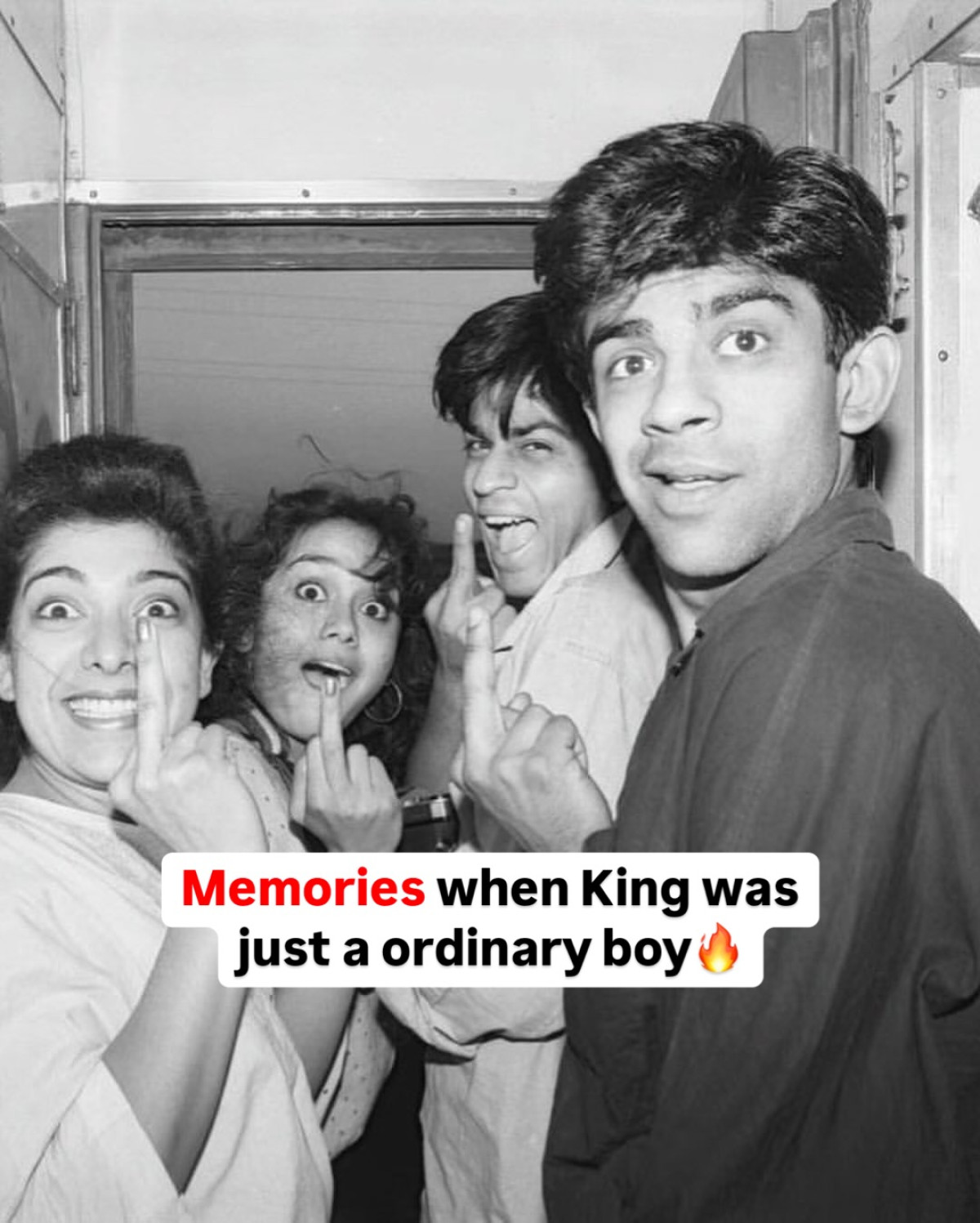 King Khan’s Young Days Revisited Revisit young SRK's era with timeless snapshots shared by Bollywood Society on Instagram!!