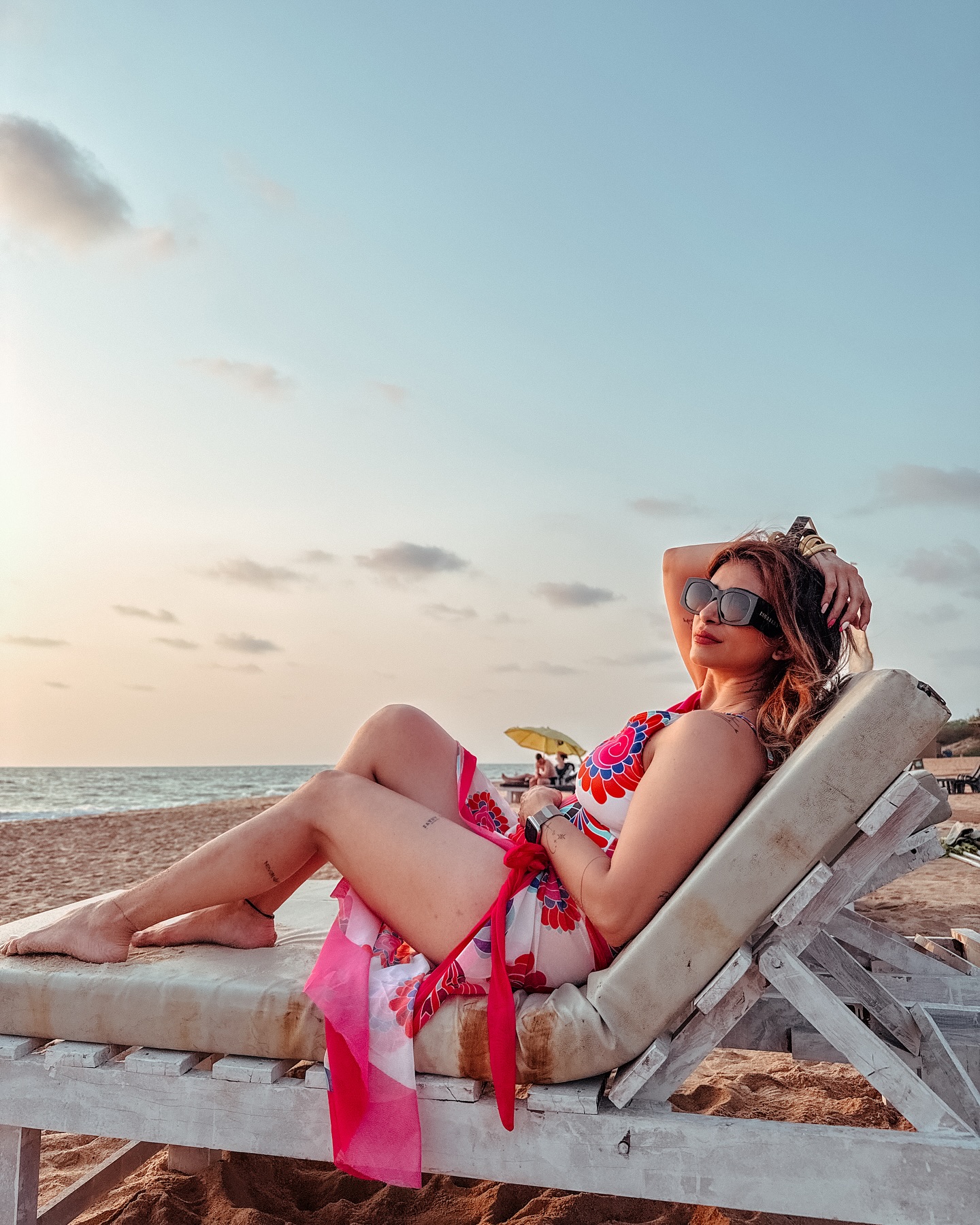 Kishwer Merchant Rai Enjoys Sunny Beach Getaway