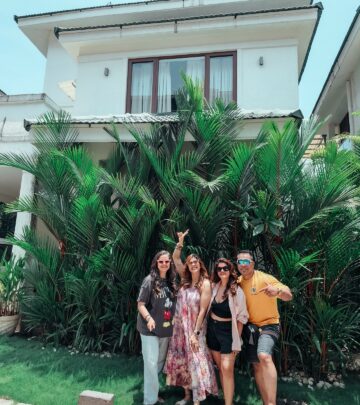 Kishwer Merchant Rai Enjoys Villa Anasa Stay