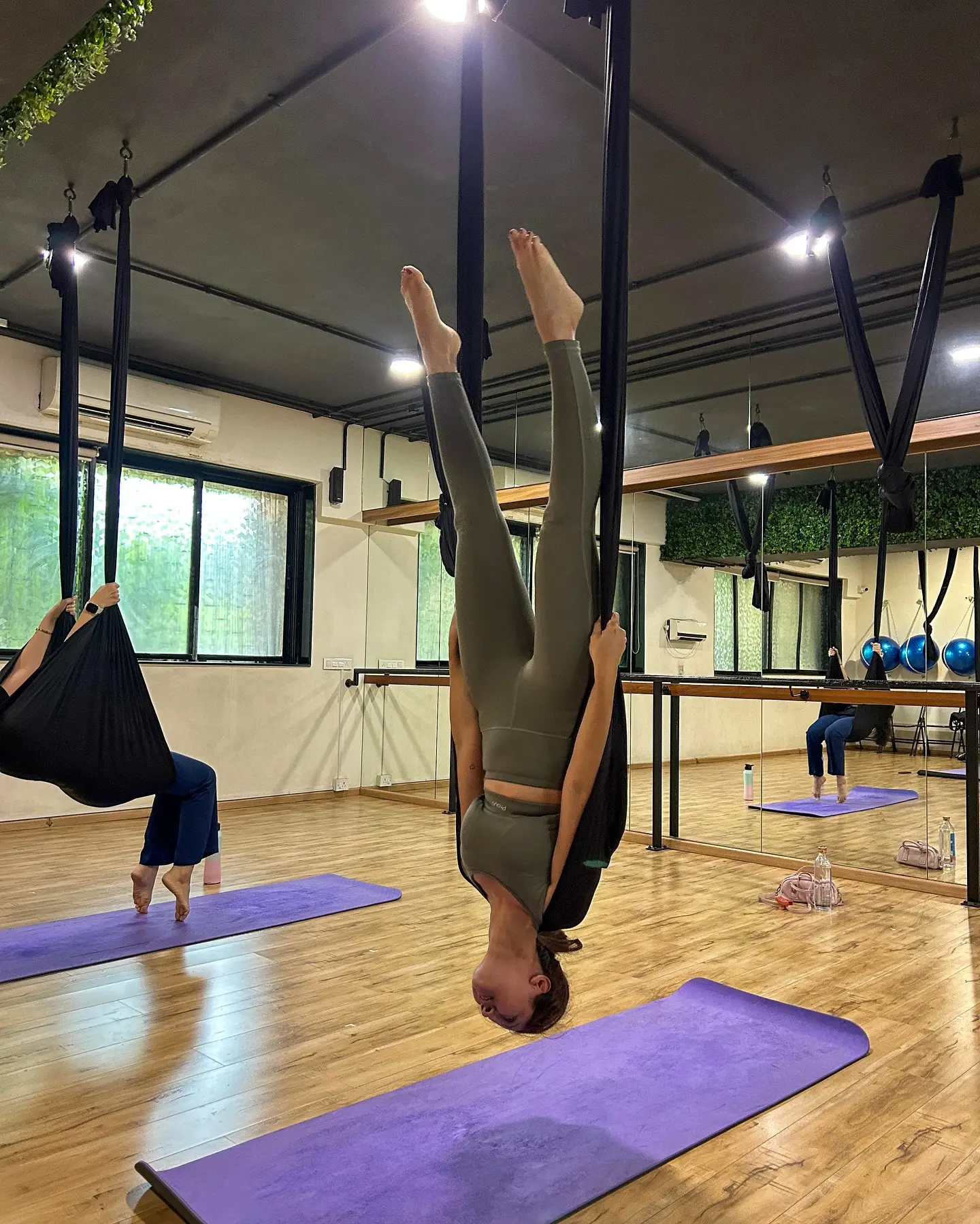 Krissann Explores Aerial Yoga For A Fresh Start Embracing fresh challenges, Krissann dives into aerial yoga, radiating joy and pure energy
