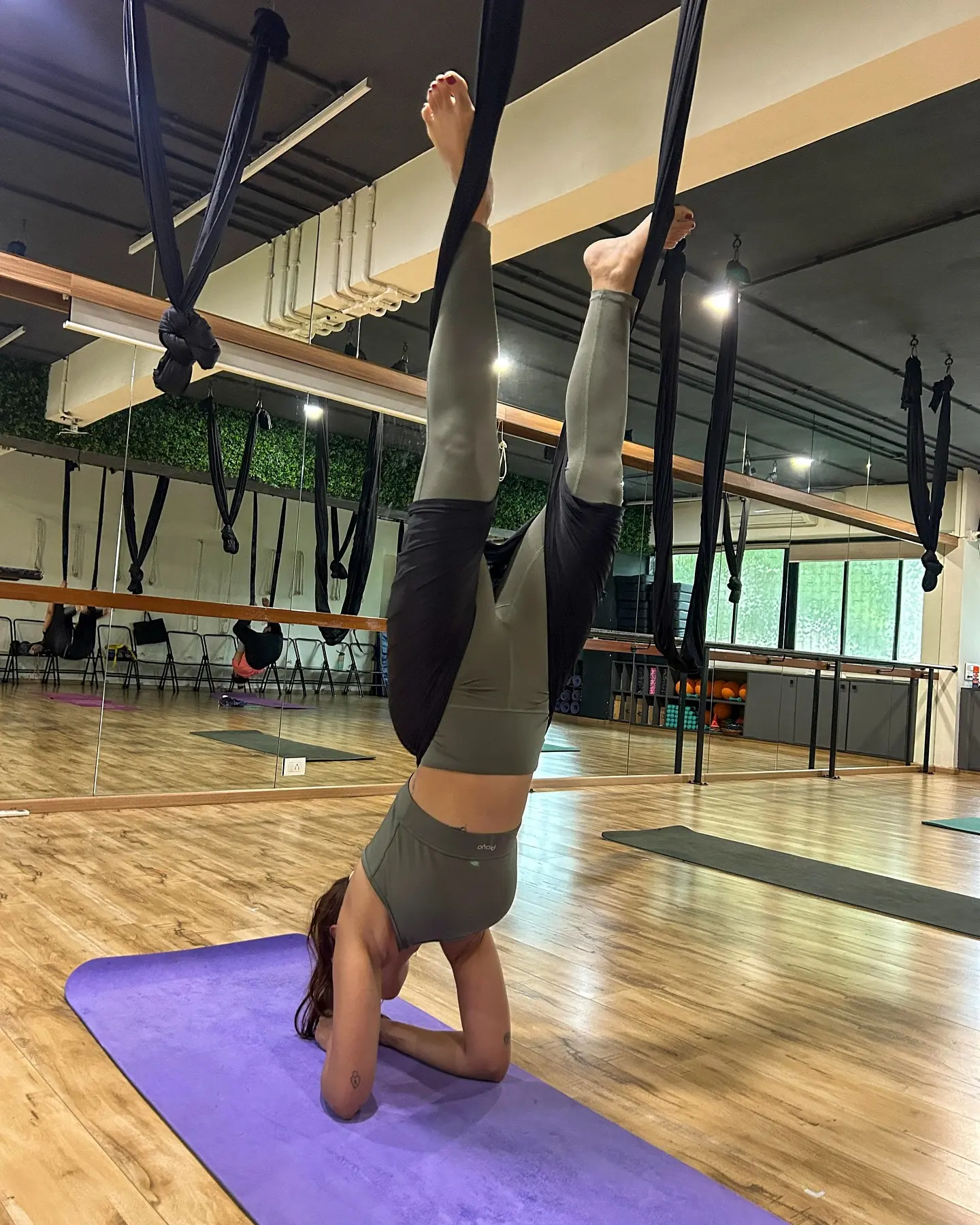 Krissann Explores Aerial Yoga For A Fresh Start