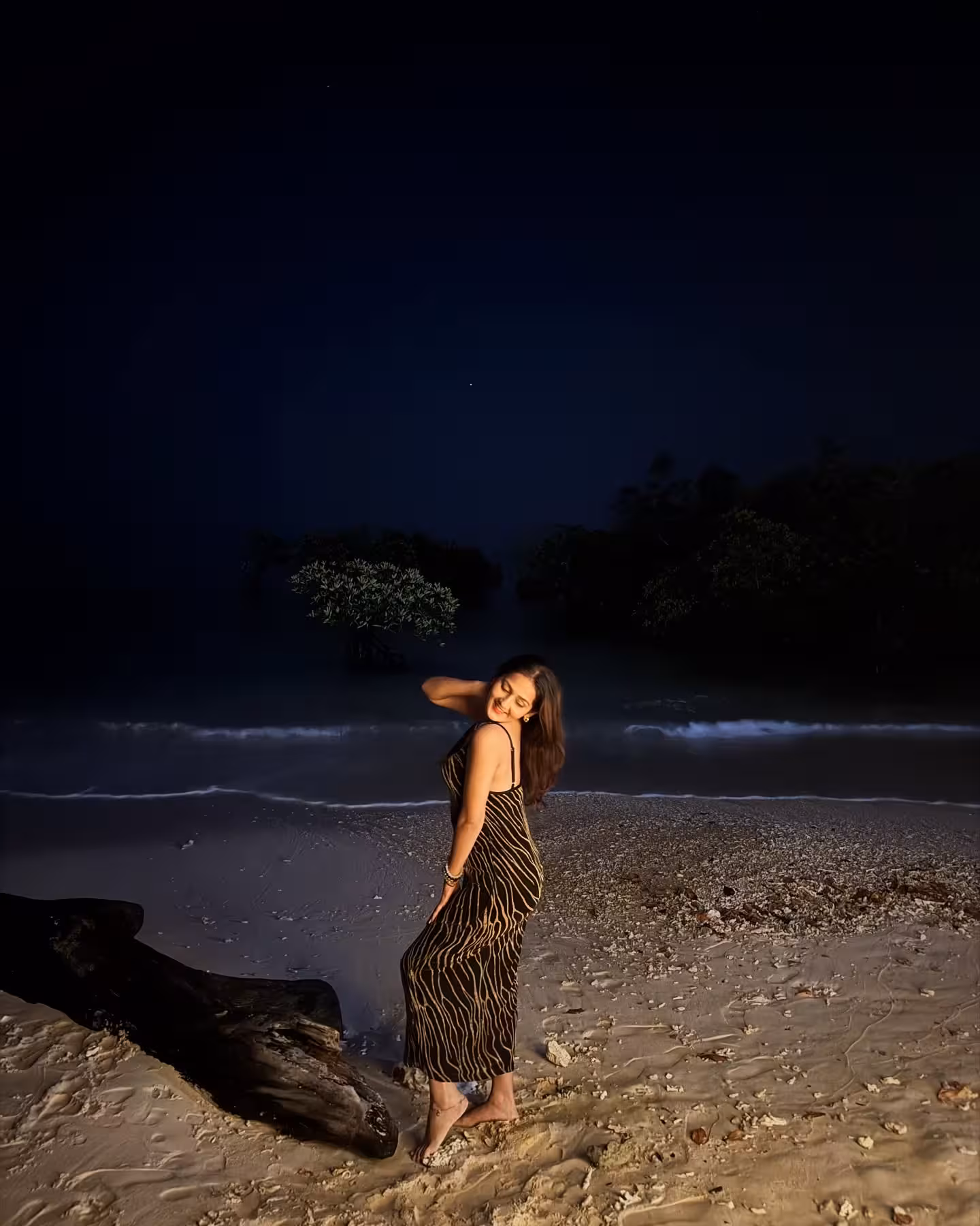 Krittika M Sharma Shines At Starry Beach Soiree