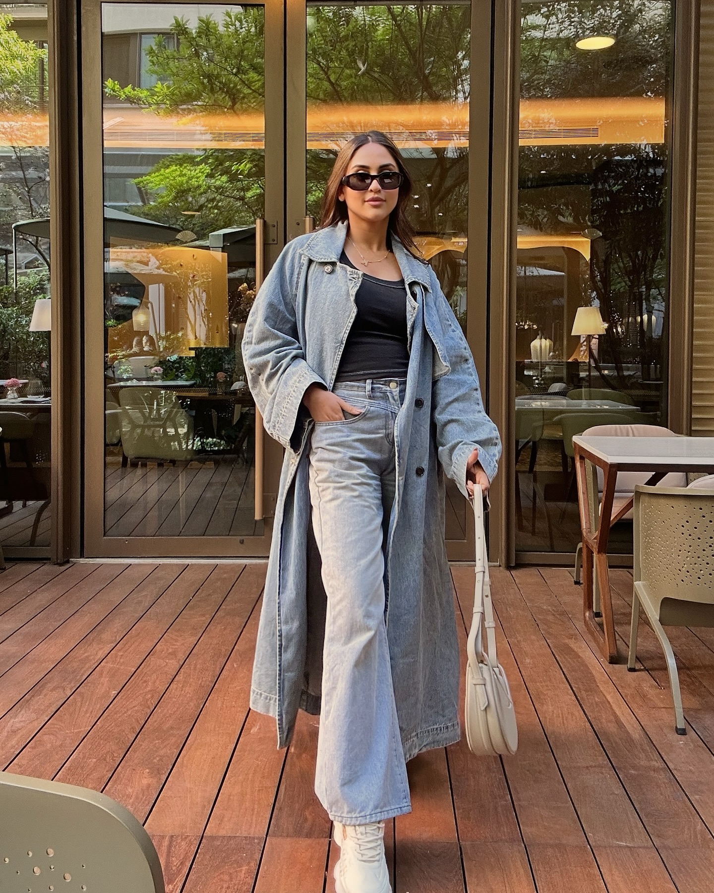 Krystle D'Souza Embraces Paris Vibes In Denim Trench