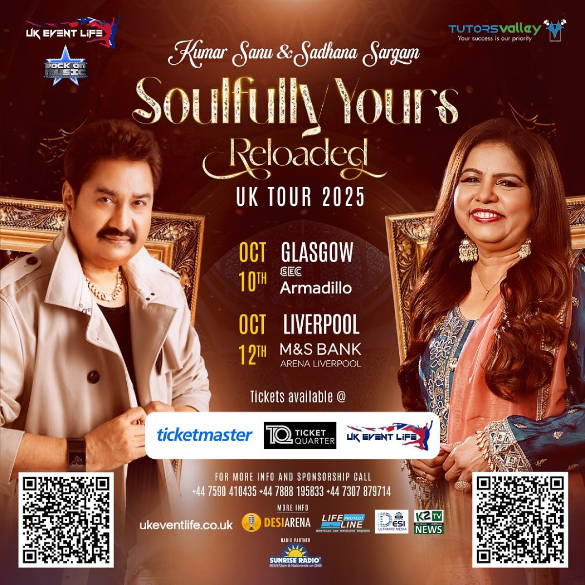 Kumar Sanu Concert Lights Up Liverpool Iconic voices spark live shows in Glasgow and Liverpool with exclusive ticket offers. Now!