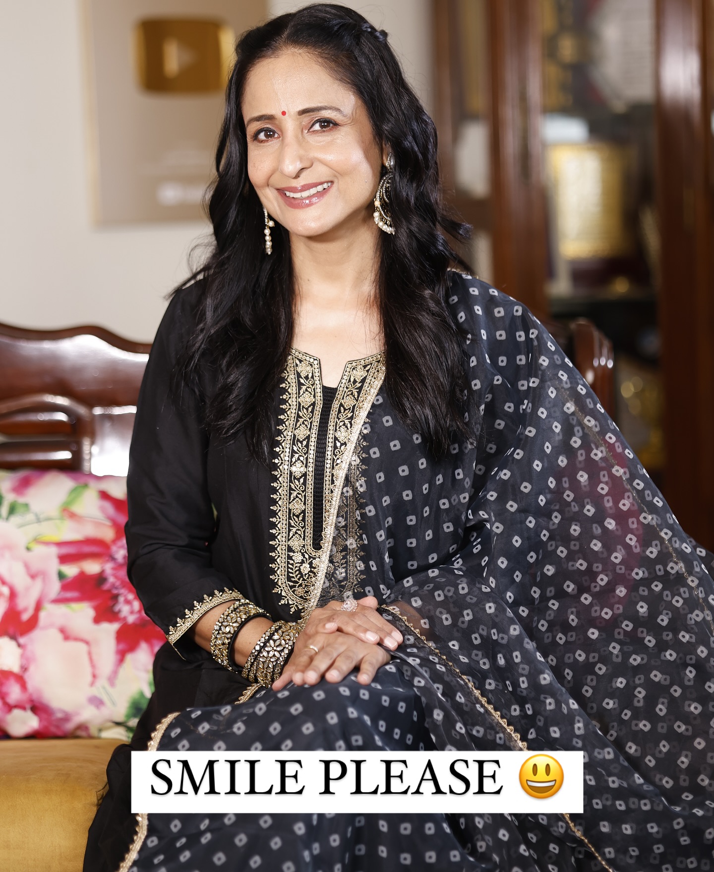 Lataa Saberwal Promotes Positivity With A Smile Radiating confidence and energy, Lataa Saberwal uplifts spirits with a radiant smile!!!!!!