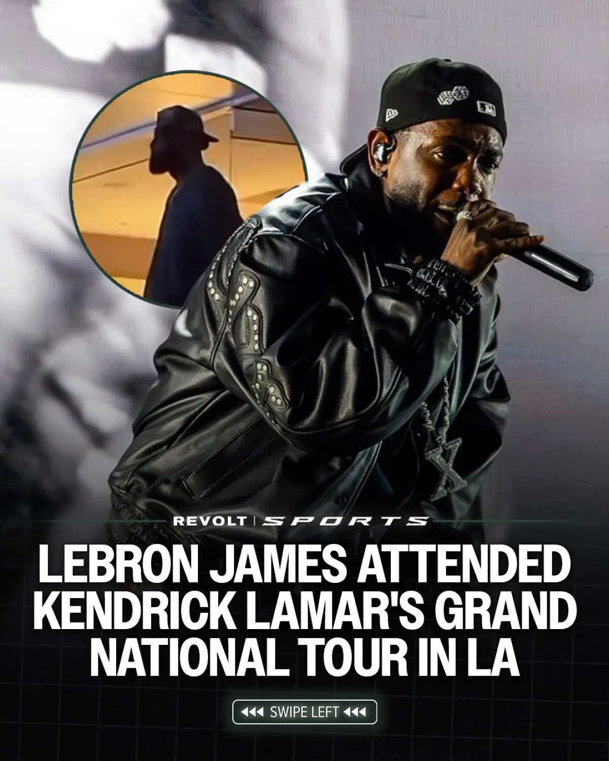 LeBron James Spotted at Kendrick Lamar’s LA Night 1 Show LeBron grooves at Lamar’s LA concert, soaking up hot beats and energy during the offseason