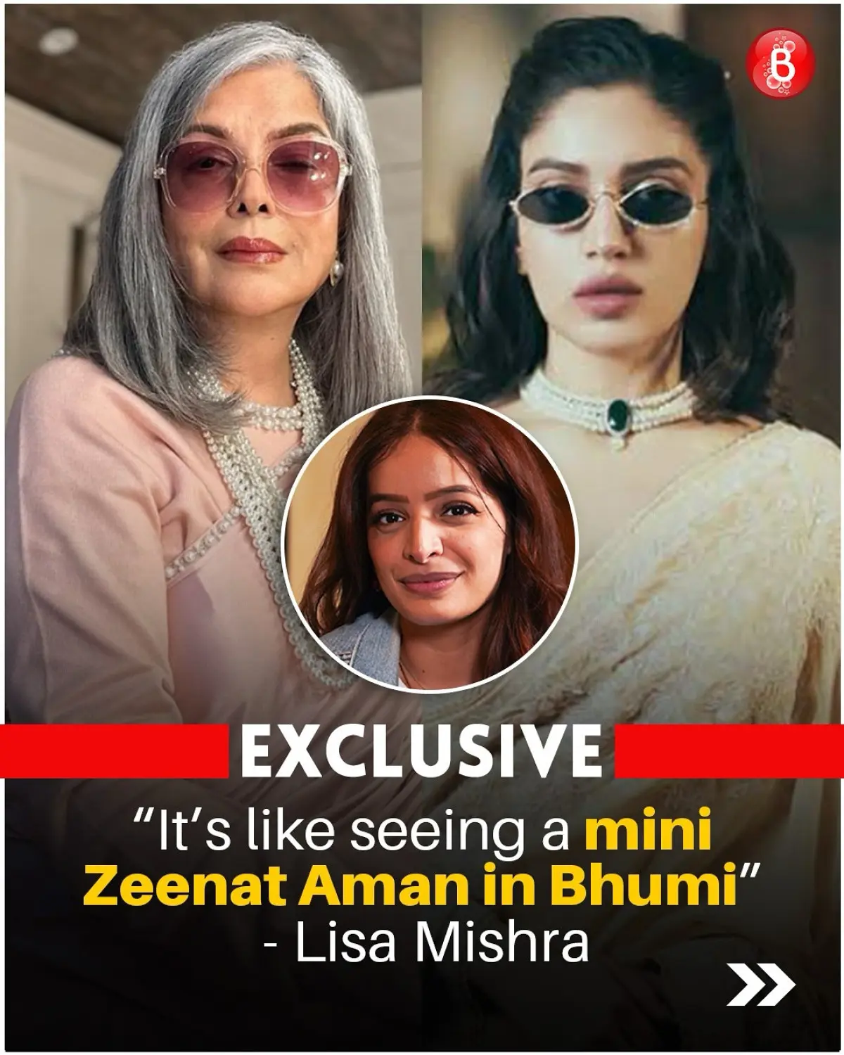 Lisa Sharma Compares Zeenat Aman And Bhumi Pednekar Lisa Sharma spots charm, comparing legendary Zeenat to the youthful Bhumi vibe And magic