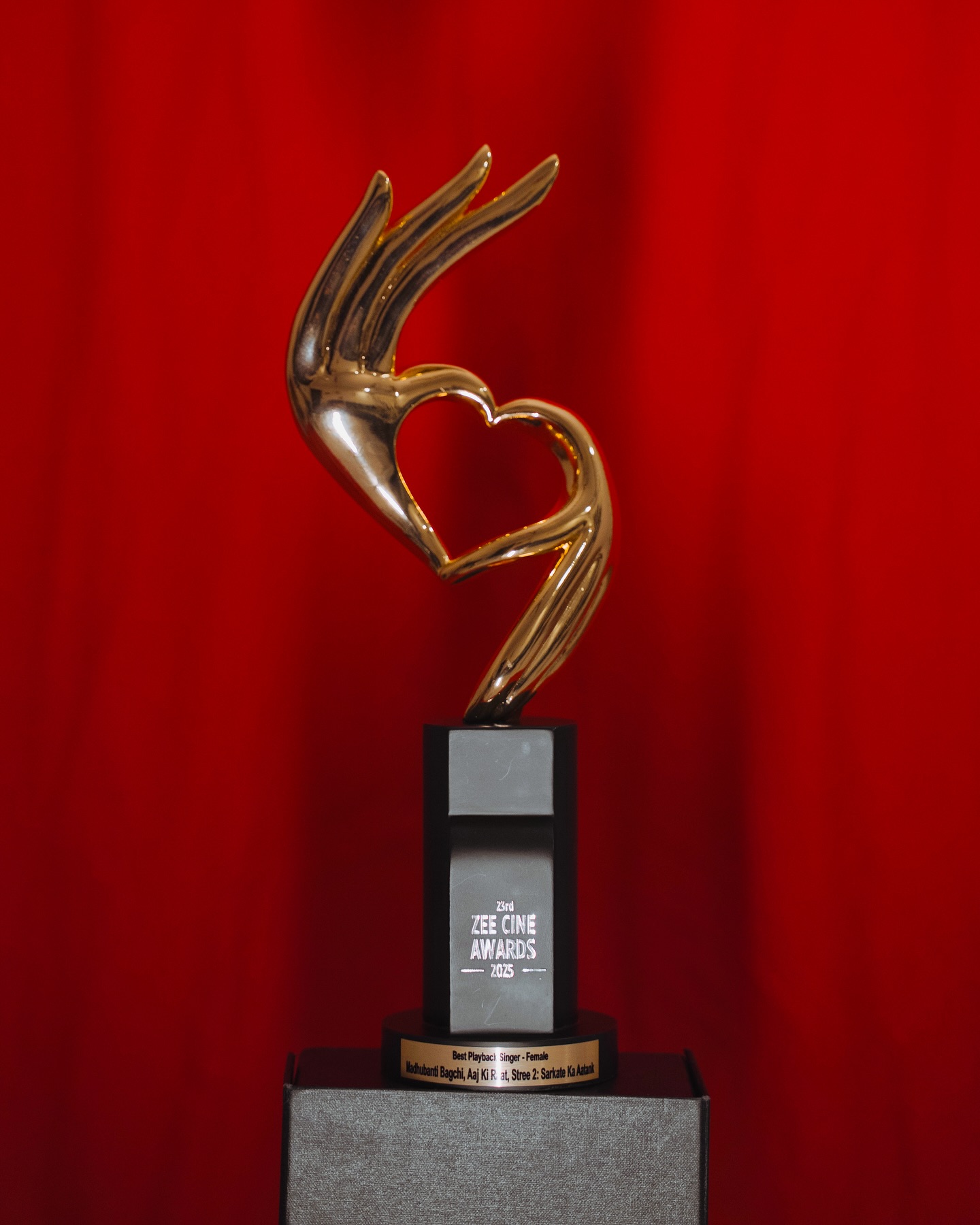 Madhubanti Bagchi Celebrates Zee Cine Award