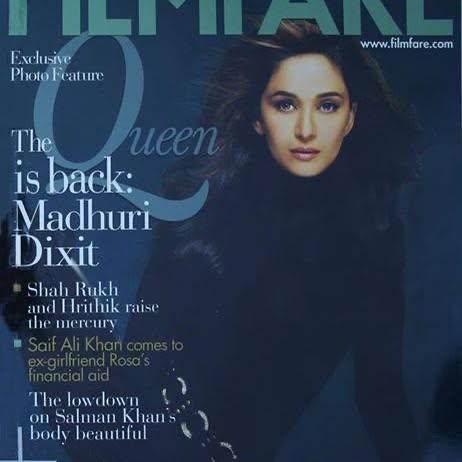 Madhuri Dixit's Birthday Tribute With Iconic Filmfare Covers