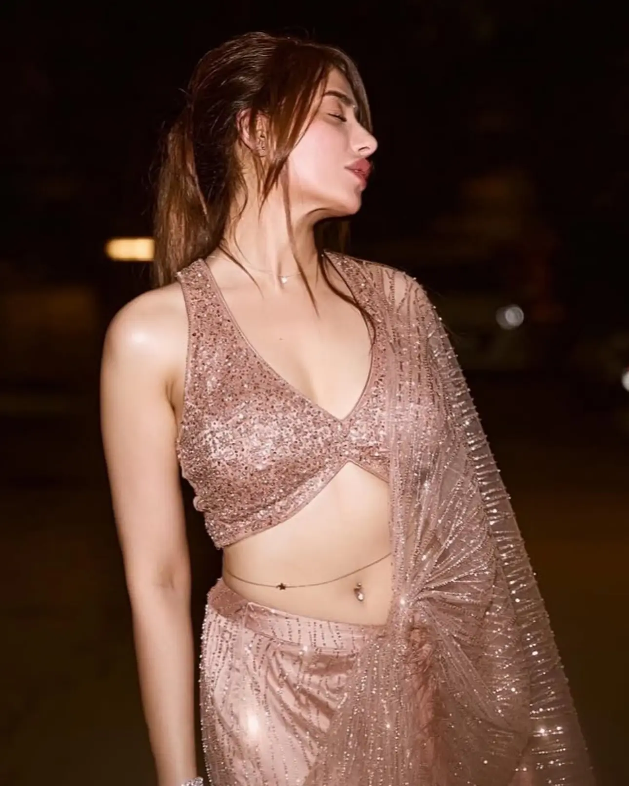 Mahira Dazzles In Elegant Saree Look Iconic saree style takes center stage as Mahira dazzles with unmatched elegance and grace.