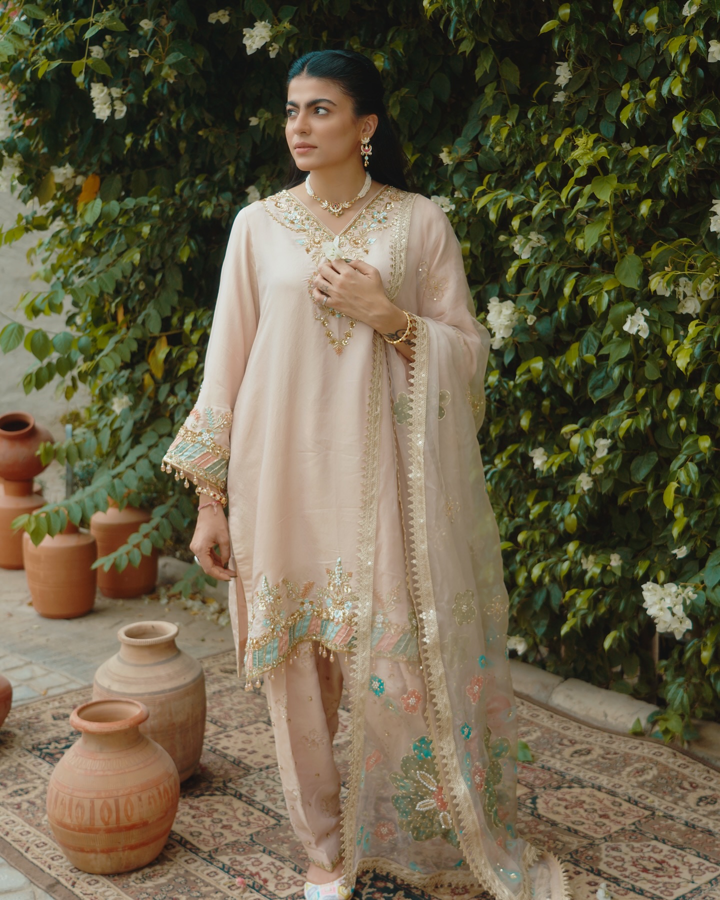 Mahisharma Shines in Bold Dhola Look