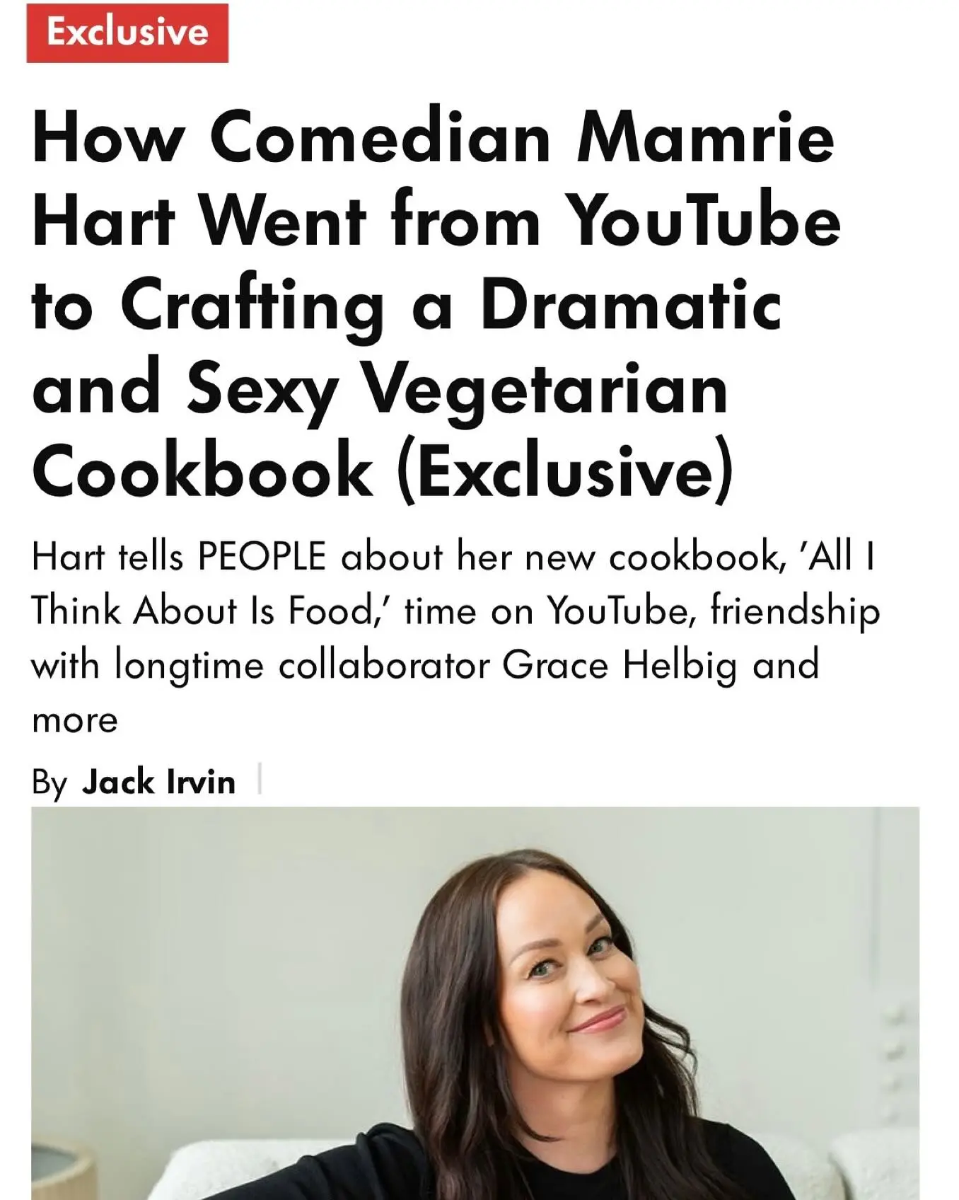 Mamrie Hart Discusses Cookbook And YouTube Origins
