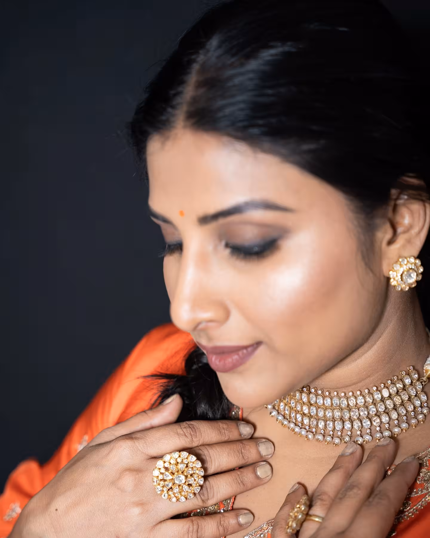 Mangli Stuns In Vibrant Couture