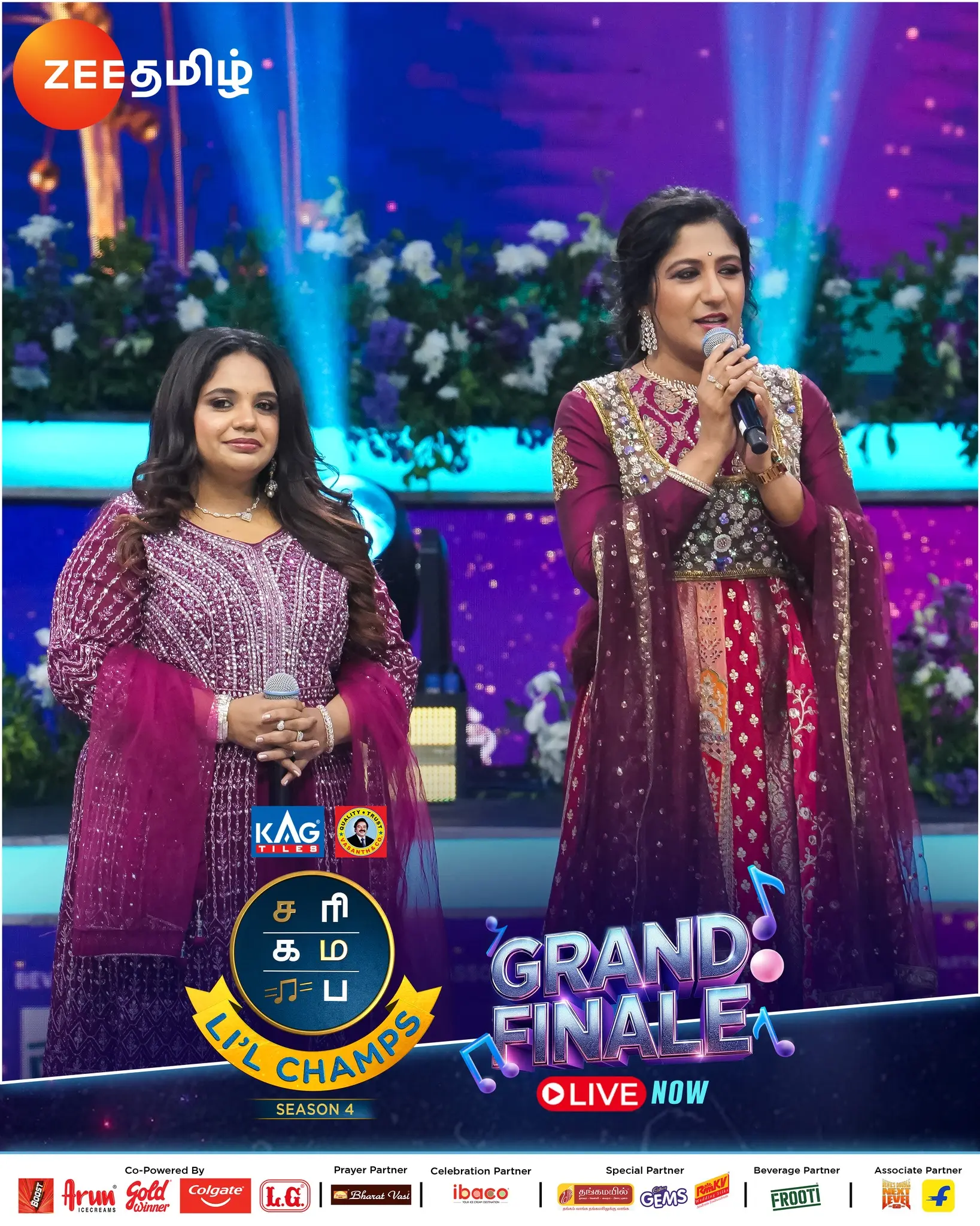 Talents sparkle live as Saindhavi and Shwetha Mohan set the grand finale stage ablaze!!!