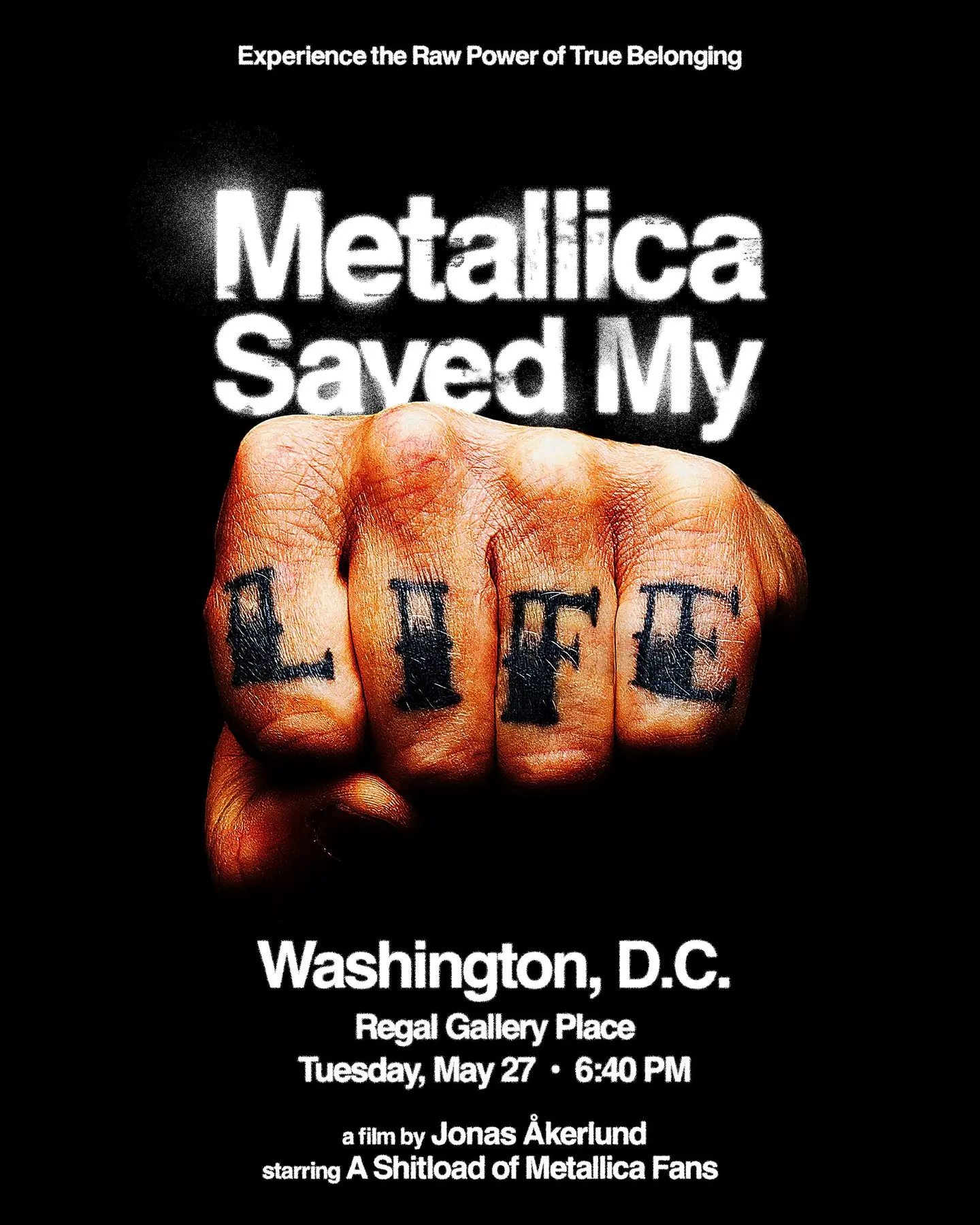 Metallica Film Screening In DC Join the exclusive film debut of Metallica's latest project in Washington, DC this Tuesday