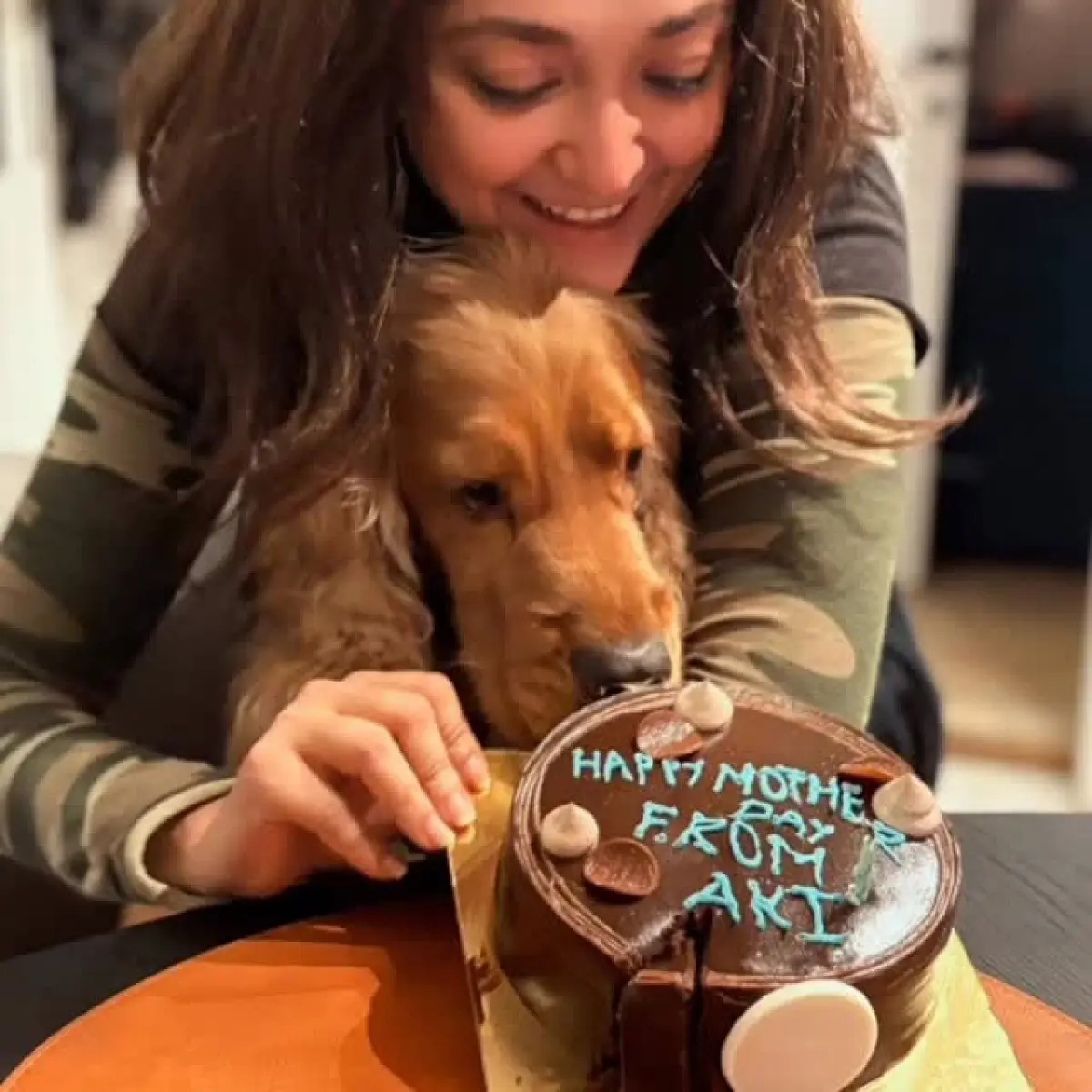 Monali Thakur’s post beams with furbaby charm, cake art, and warm Mothers Day joy indeed!!