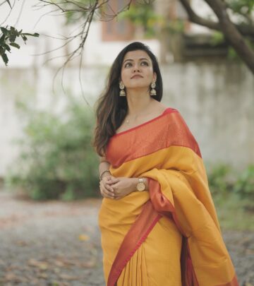 Moonlit Saree Look Stuns Aparna Das