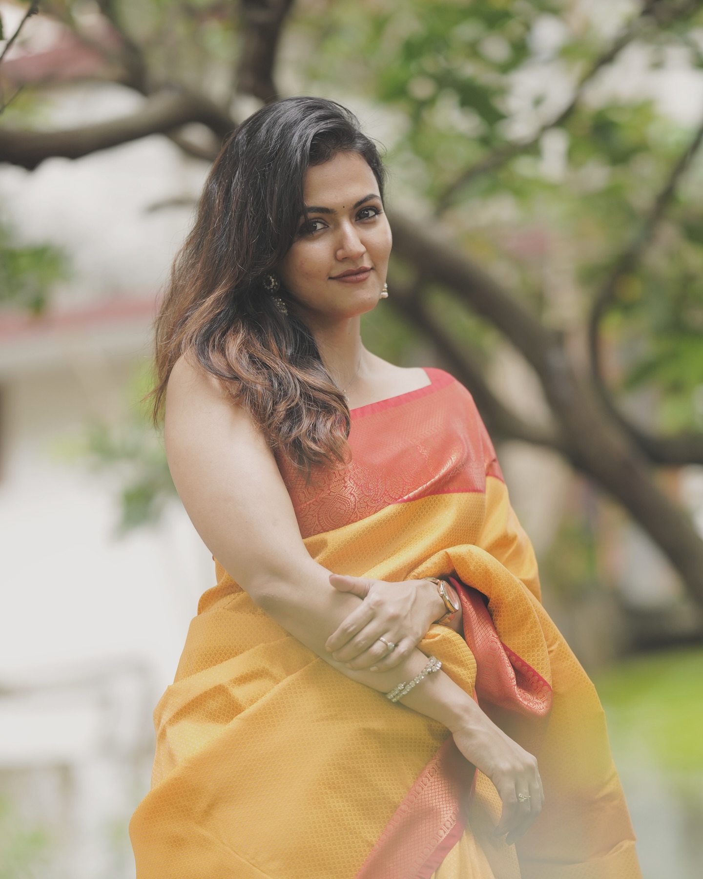 Moonlit Saree Look Stuns Aparna Das