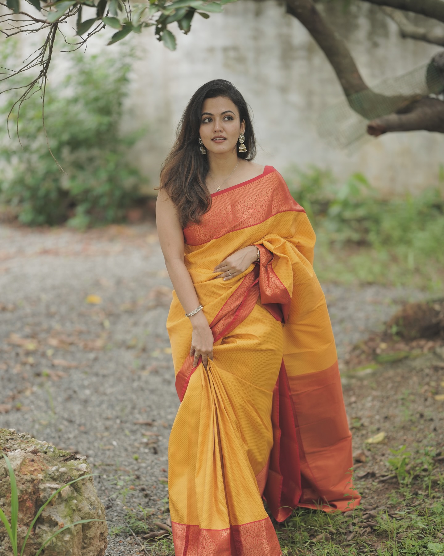 Moonlit Saree Look Stuns Aparna Das