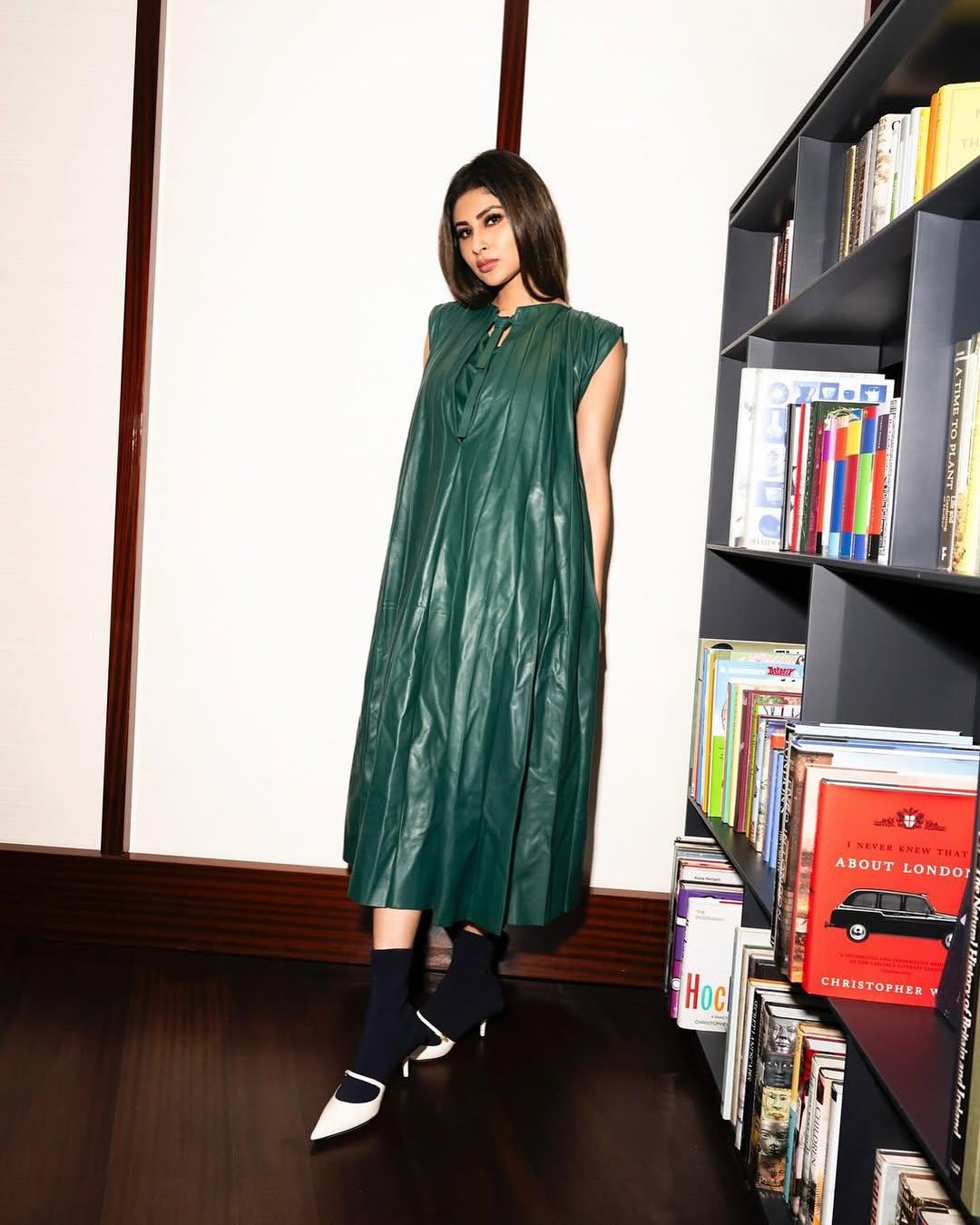Mouni Roy Stuns in Hand-Stitched Velvety Dress