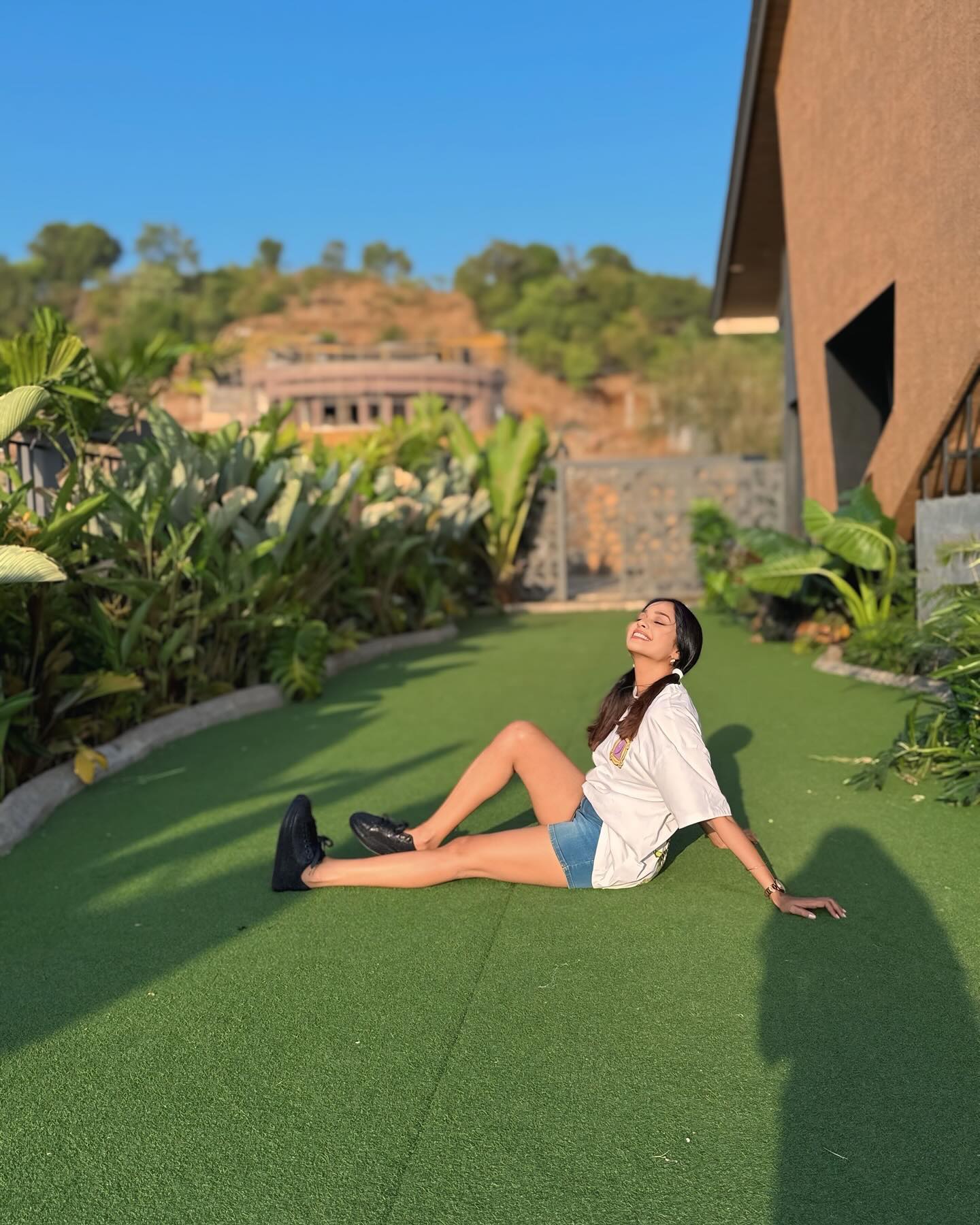 Mugdha Chaphekar Radiates Elegance At Hamilton Luxury Villa Mugdha Chaphekar dazzles in a serene villa setting, blending chic style with luxury trends.