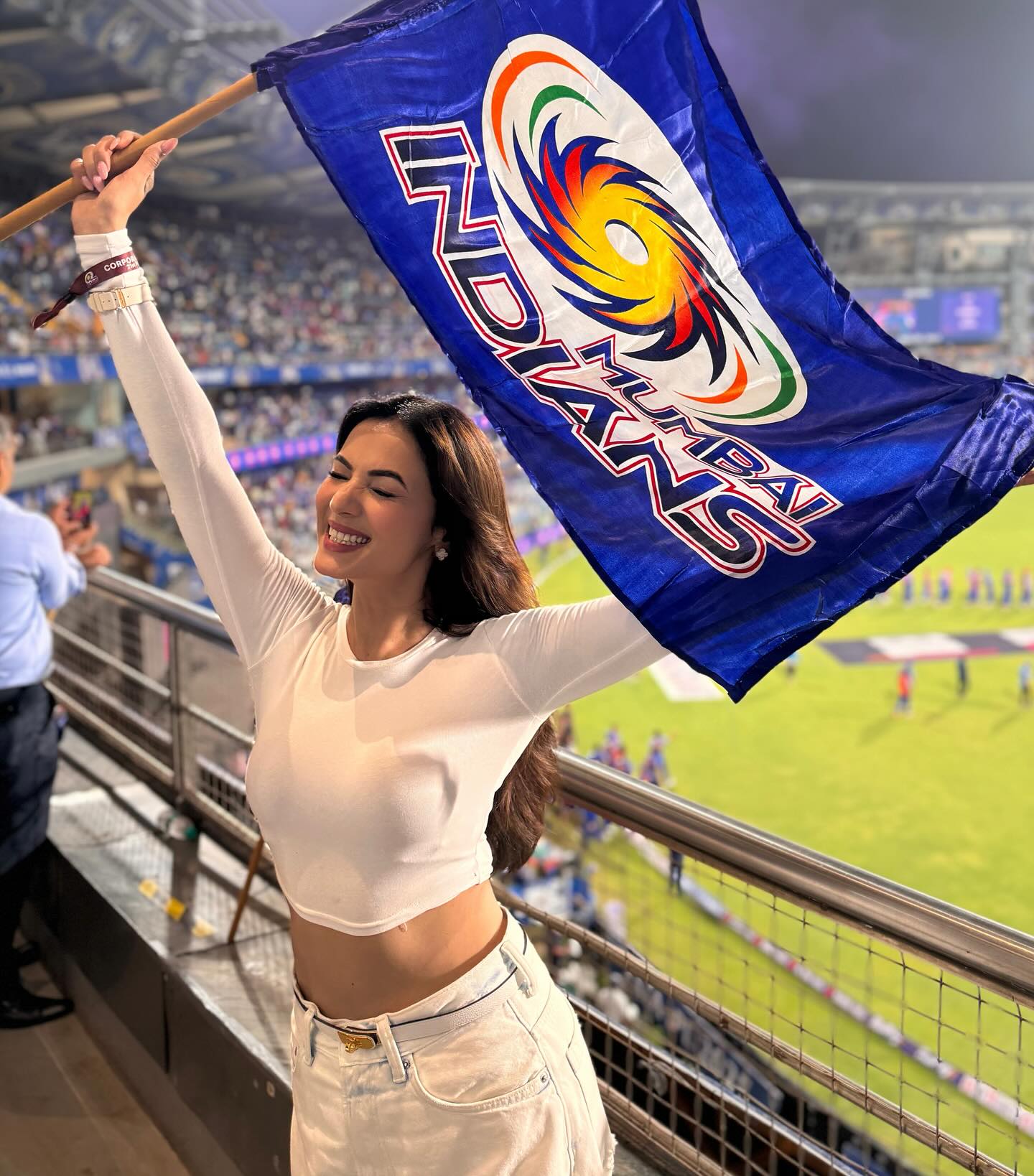 Mumbai Indians Clinch Playoffs: Sonal Chauhan Celebrates Sonal Chauhan revels in stunning win of Mumbai Indians.