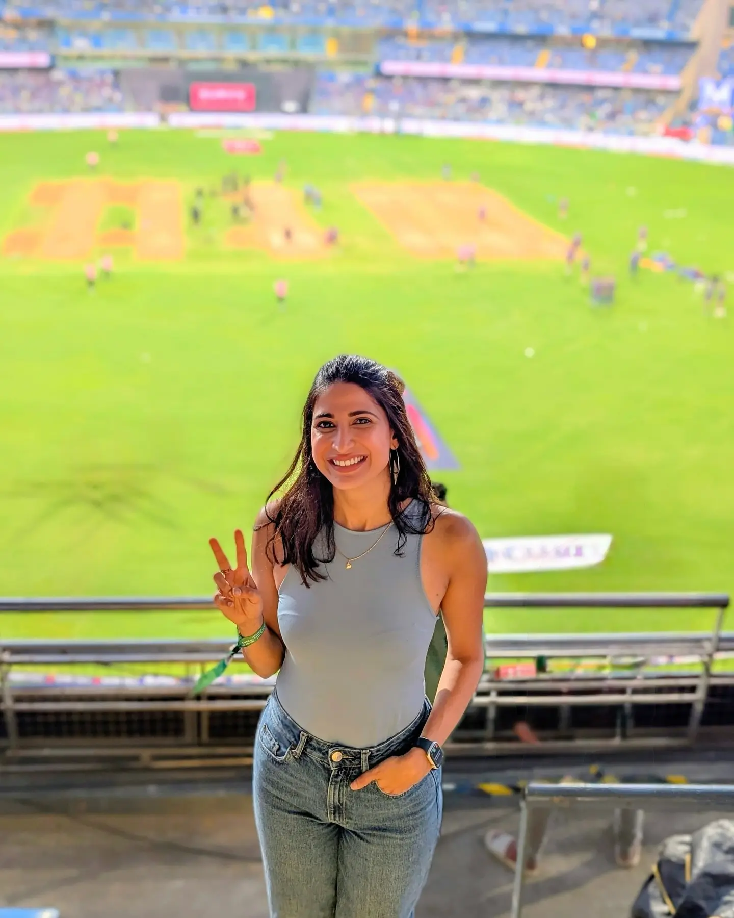 Mumbai Indians Set For Playoffs Aahana Kumra cheers as Mumbai Indians ignite playoff fever, energizing vibrant night, live