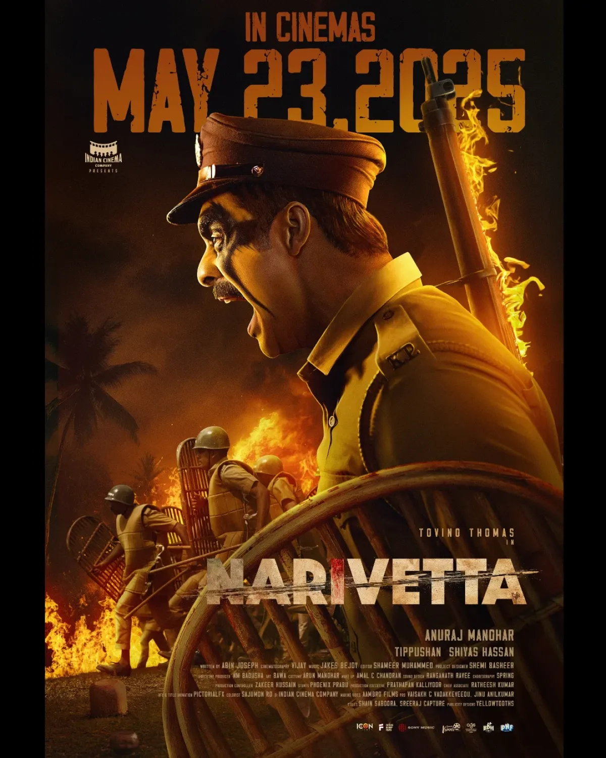Malayalam thriller #Narivetta debuts May 23, with pure action and drama from a star cast!!