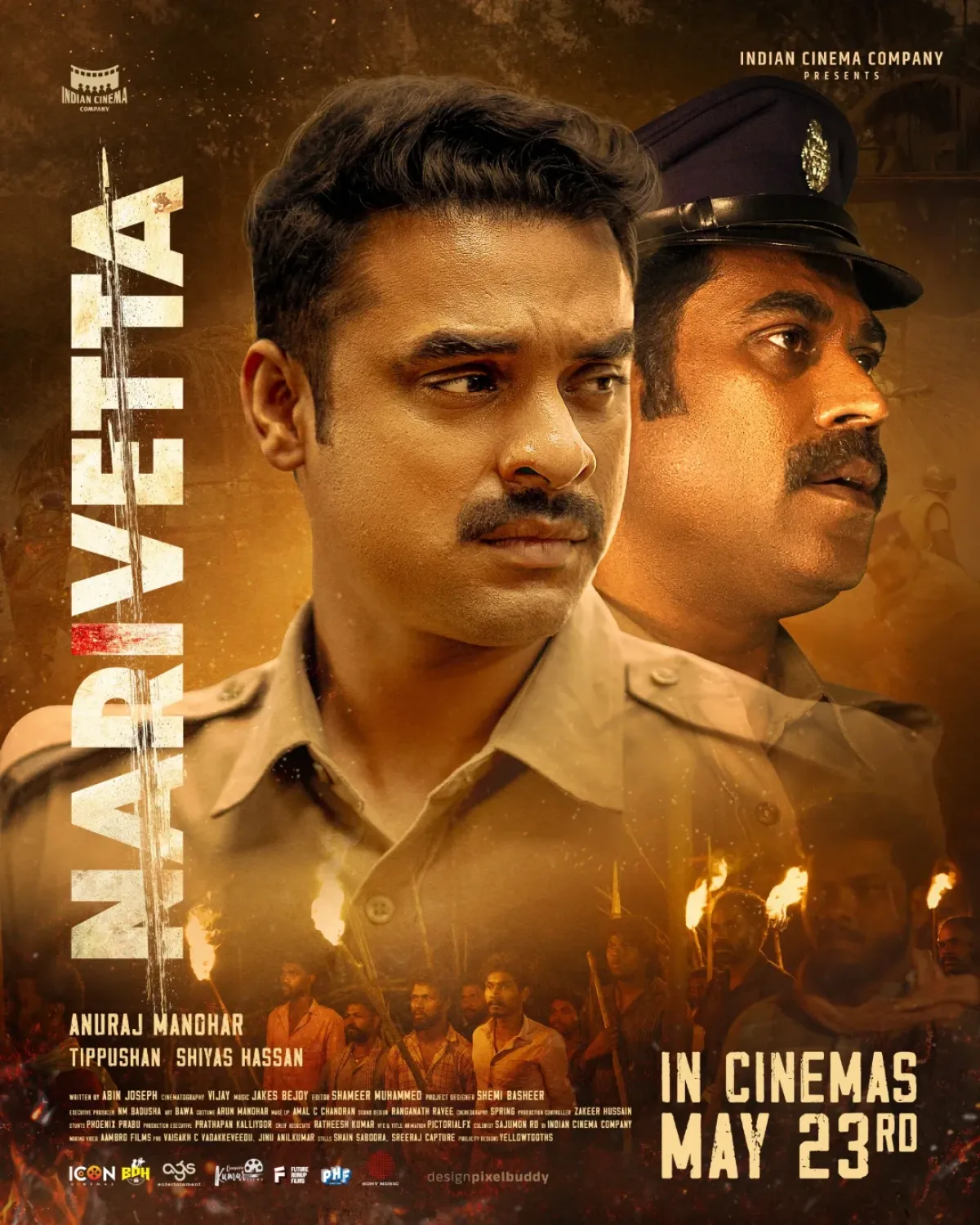 Narivetta Set To Thrill Audiences This May An anticipated cinematic journey starring Tovino Thomas, directed by Cheran, arrives soon.