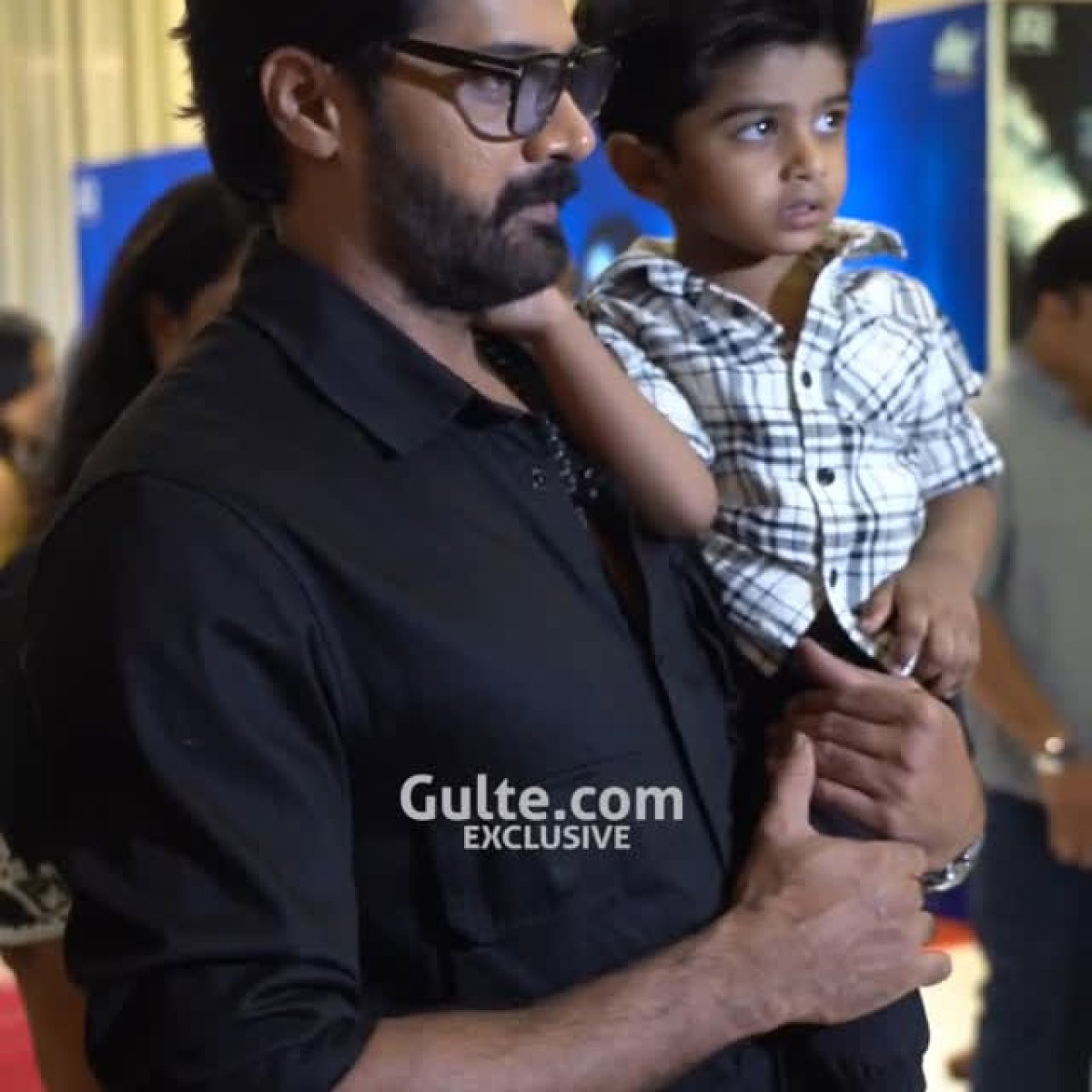 Naveen Chandra attends event with wife and son, igniting buzz for Eleven debut in theaters.