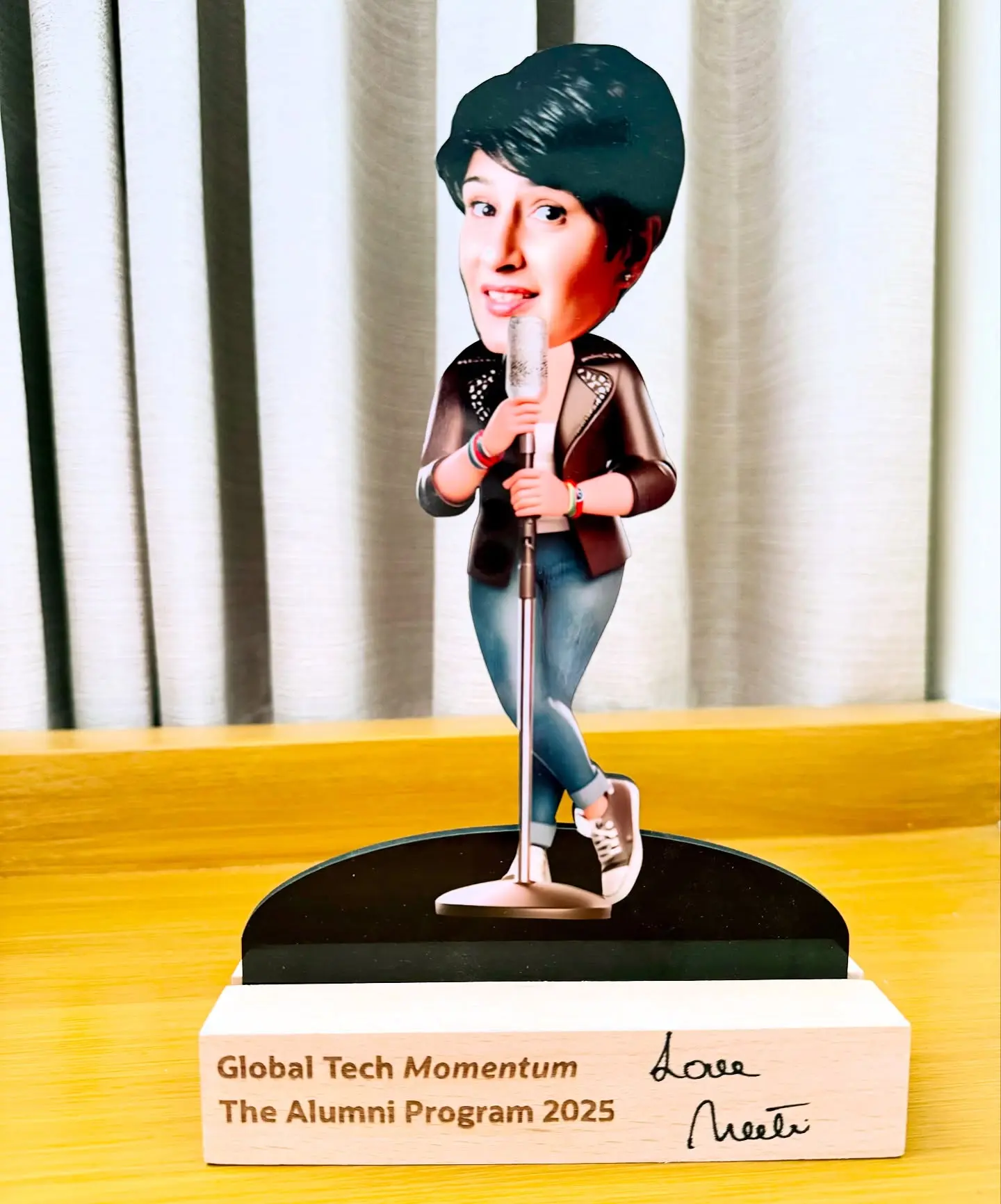 Neeti Palta Trophy Moment Neeti Palta radiates corporate wit and humor on Instagram, celebrating her trophy moment!!
