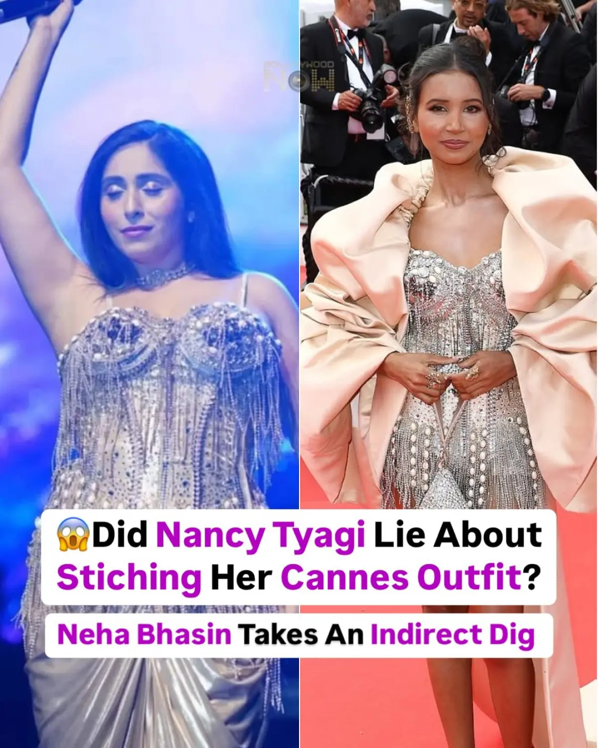 Neha Bhasin Accuses Nancy Tyagi of Copying Cannes Look Bollywood style sparks at Cannes as Neha Bhasin targets Nancy Tyagi's dramatic outfit echo