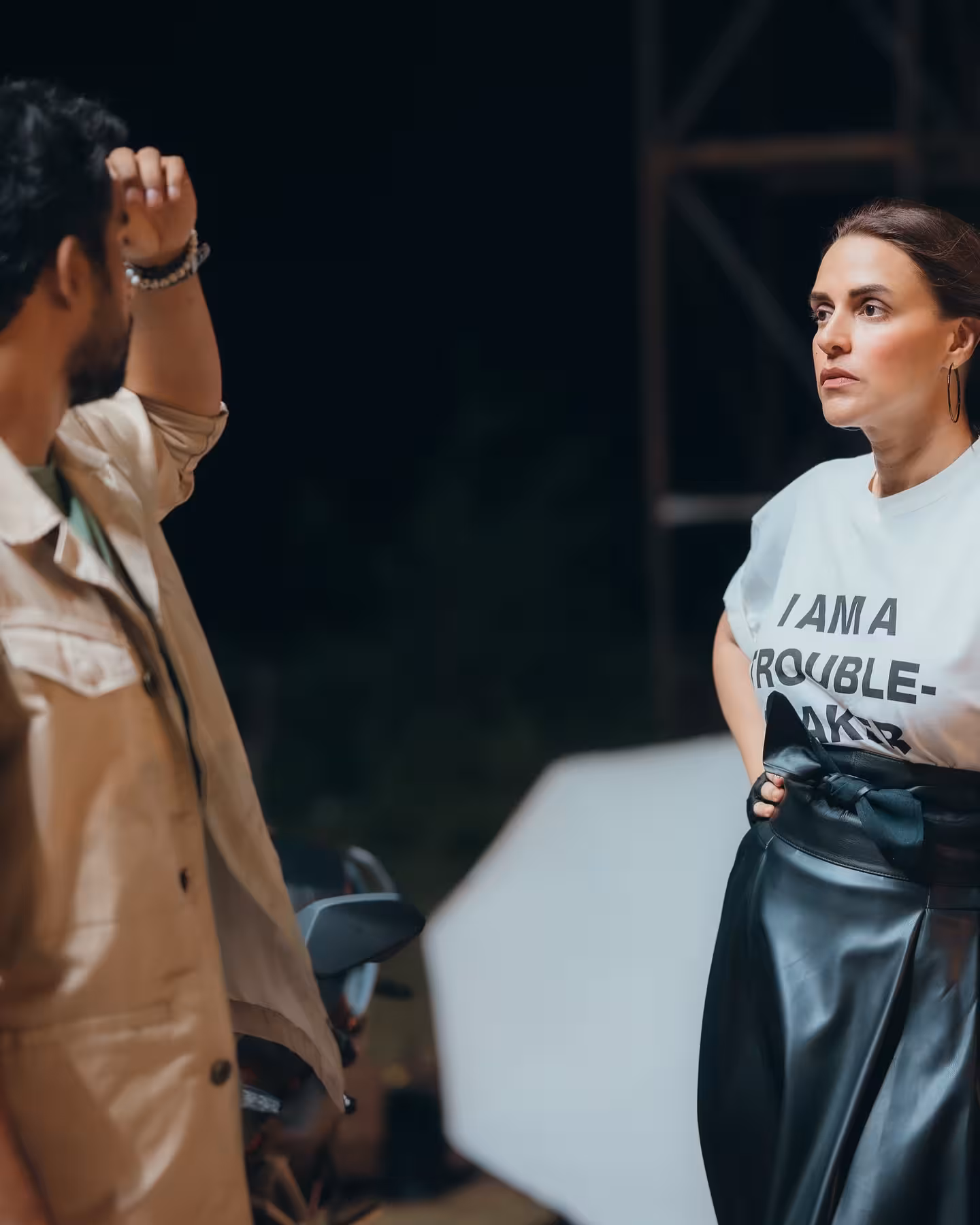 Neha Dhupia Stuns With Bold Roadies-Inspired Style