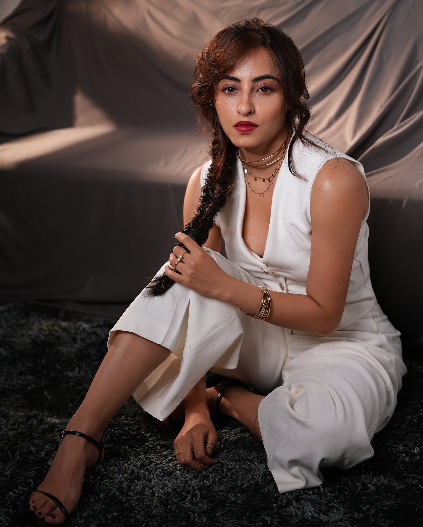 Niyati Fatnani Stuns With Lovey Dovey White OOTD Look