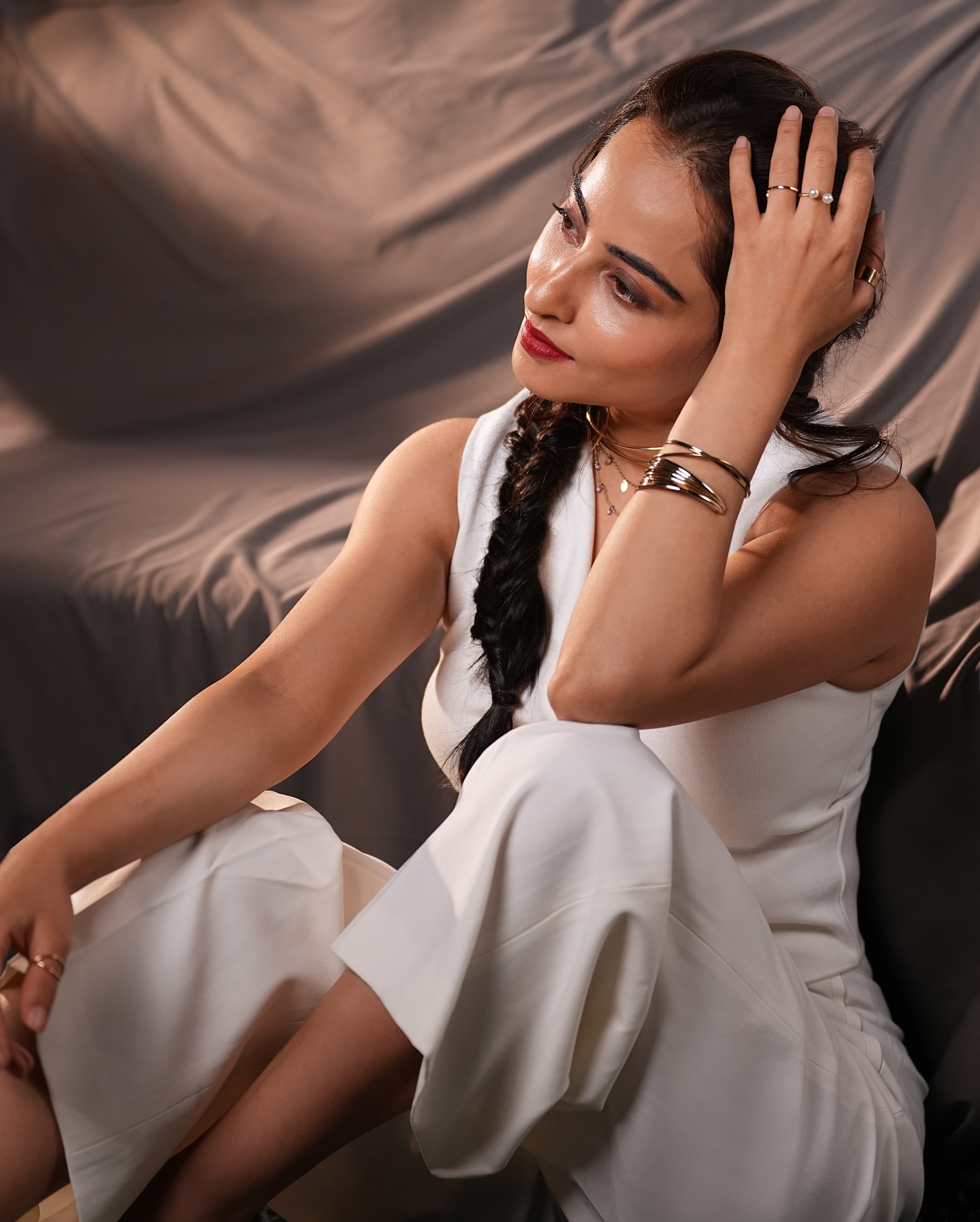 Niyati Fatnani Stuns With Lovey Dovey White OOTD Look