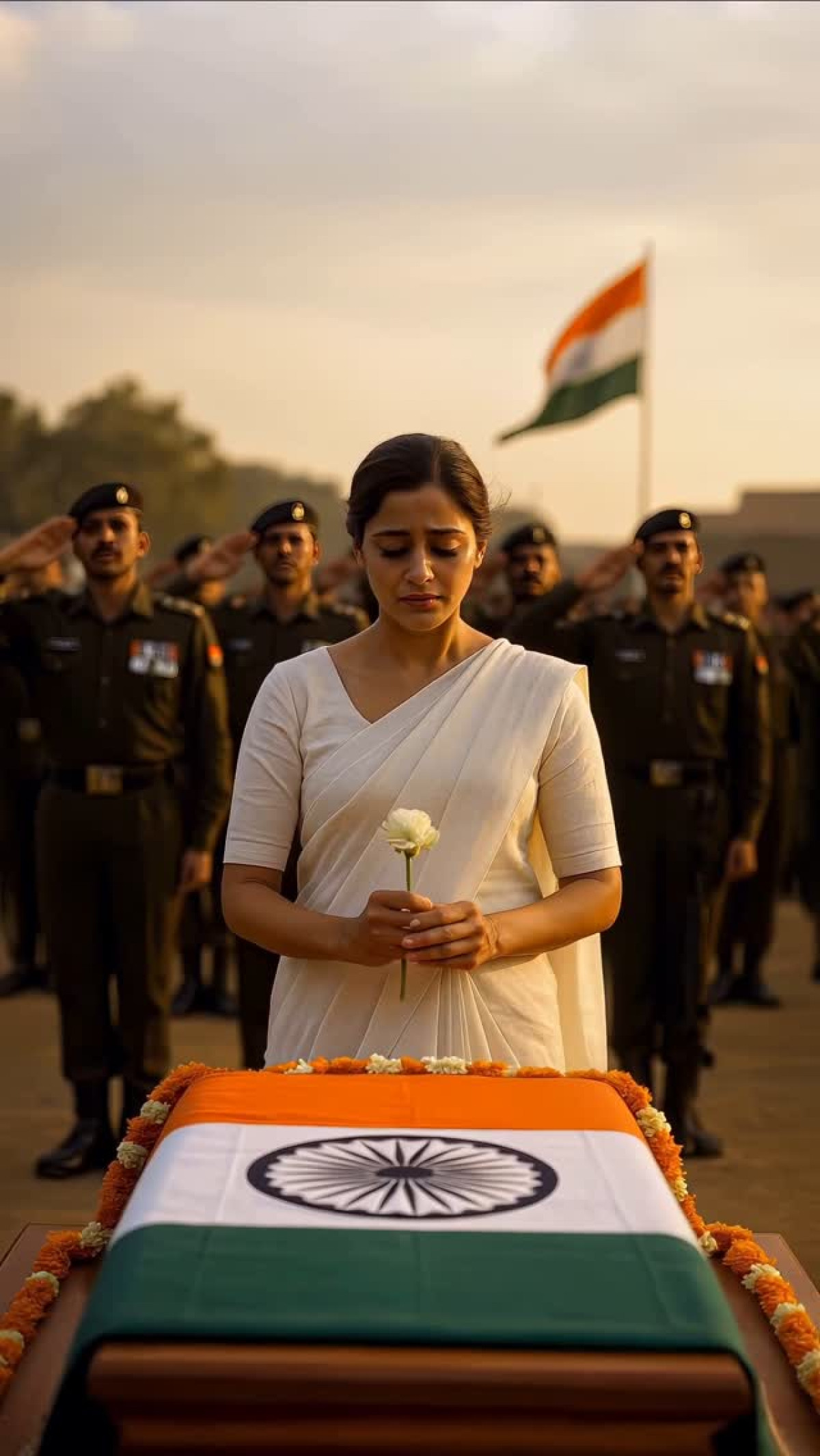 Artistic homage with AI visuals and heartfelt music, celebrating Indian Army valor truly.