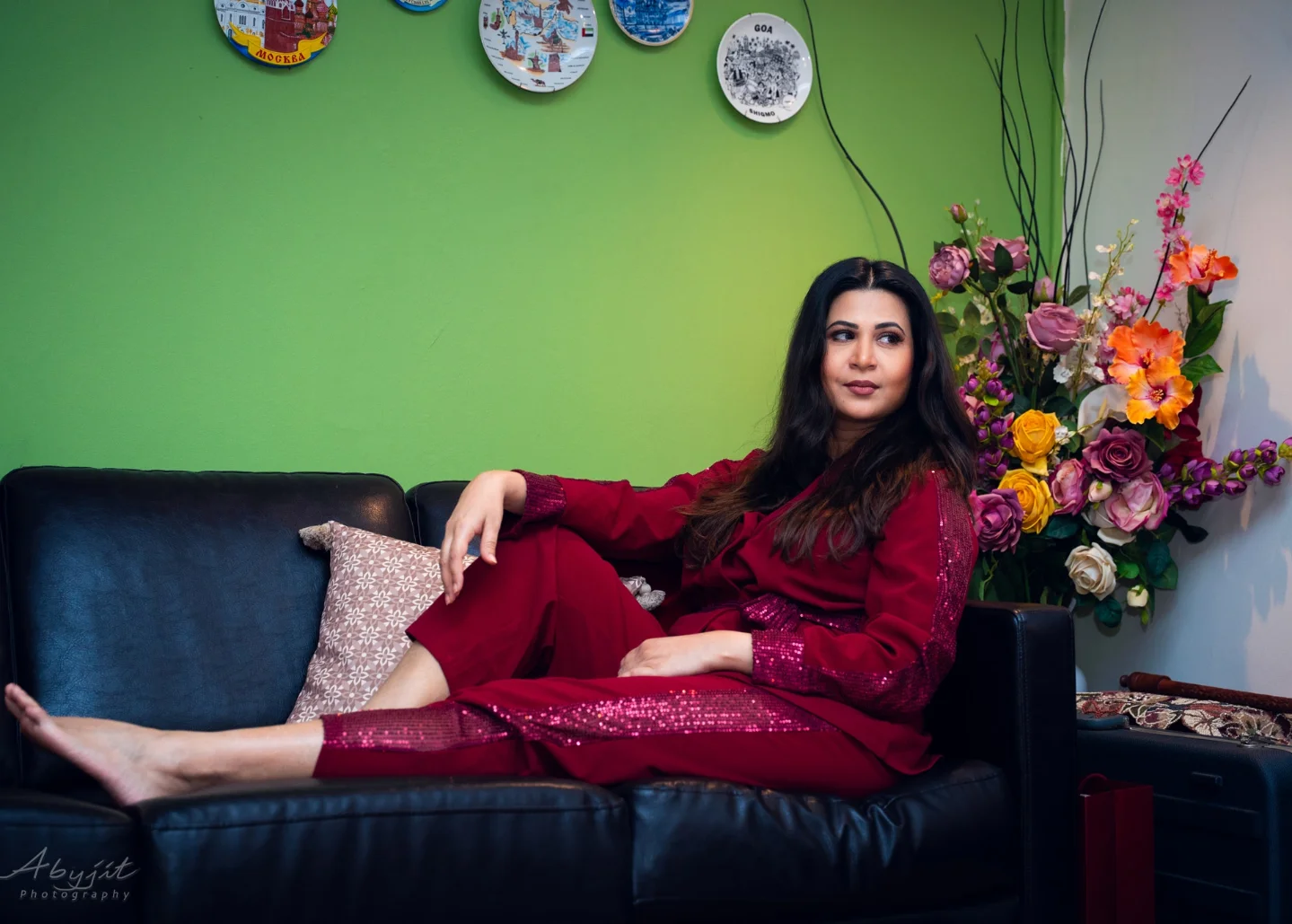 Parineeta Radiates: Colorful Home Shoot in Kuwait