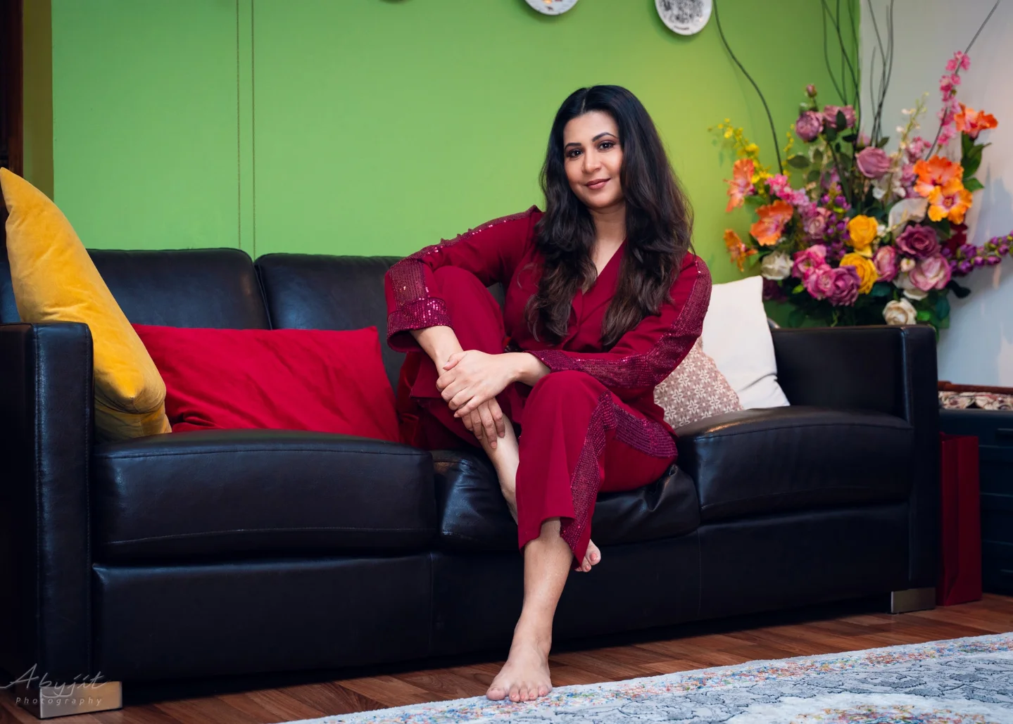 Parineeta Radiates: Colorful Home Shoot in Kuwait