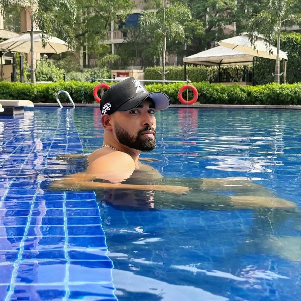 Poolside Escape: Siraj Takes a Refreshing Break