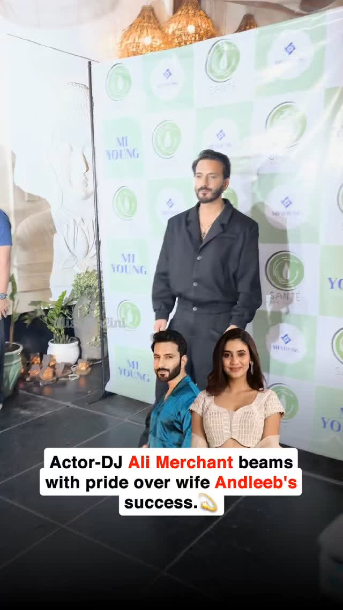 Actor-DJ Ali Merchant beams with pride as wife Andleeb Zaidi clinches a spot in the finals.