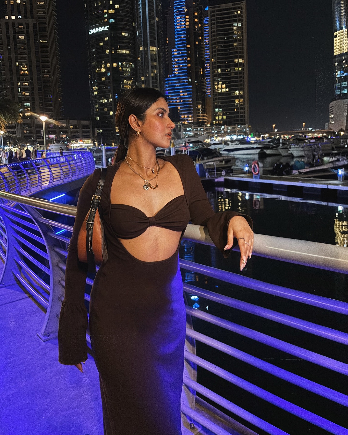Pranutan Bahl Shines In Dubai Star Pranutan Bahl revels in Emirates magic; stylish capture of Dubai and vibrant aura.