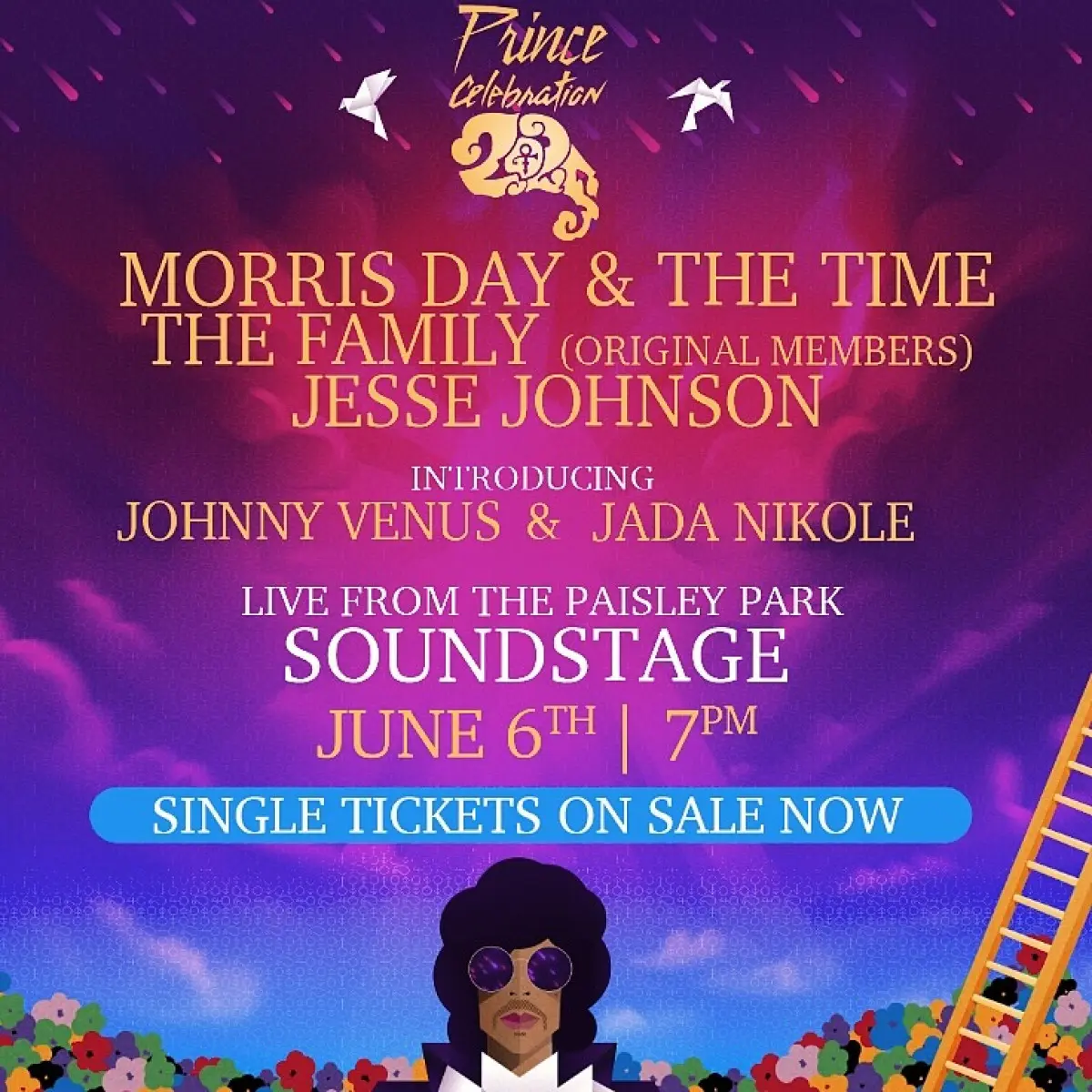 Prince Celebration 2025 Unites Legacy & New Talent Experience a night of Prince-fueled magic with legacy acts and fresh talent on 6/6/24 now.