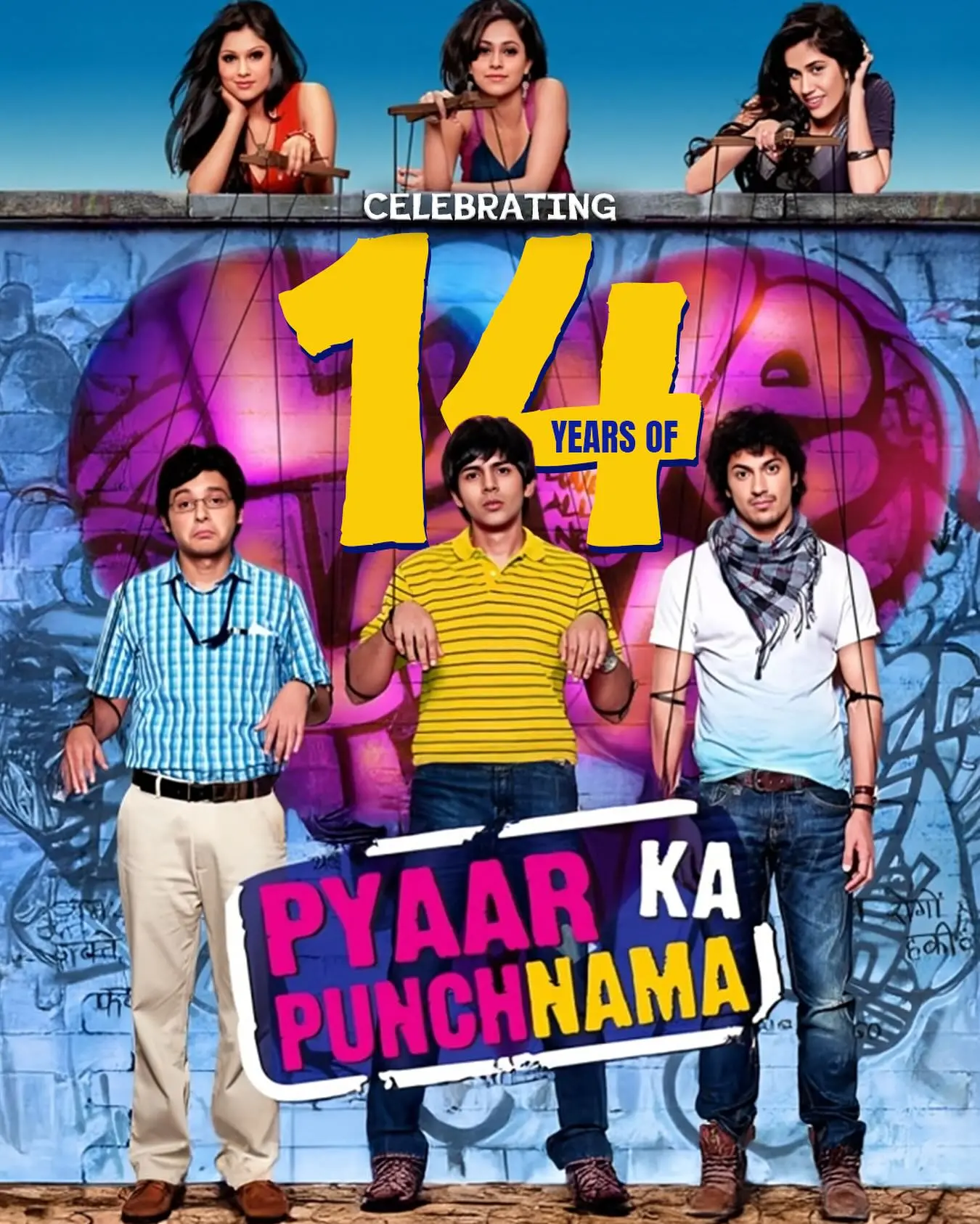 Pyaar Ka Punchnama: 14 Years Of Iconic Laughter 14 years of iconic moments; a vivid celebration of lasting humor and pure cinema magic!!!