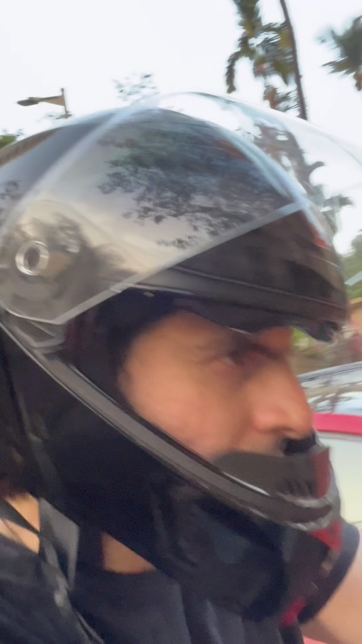 Celebrity actor Rahil Azam rides freely, blending style and spontaneity in Instagram post.